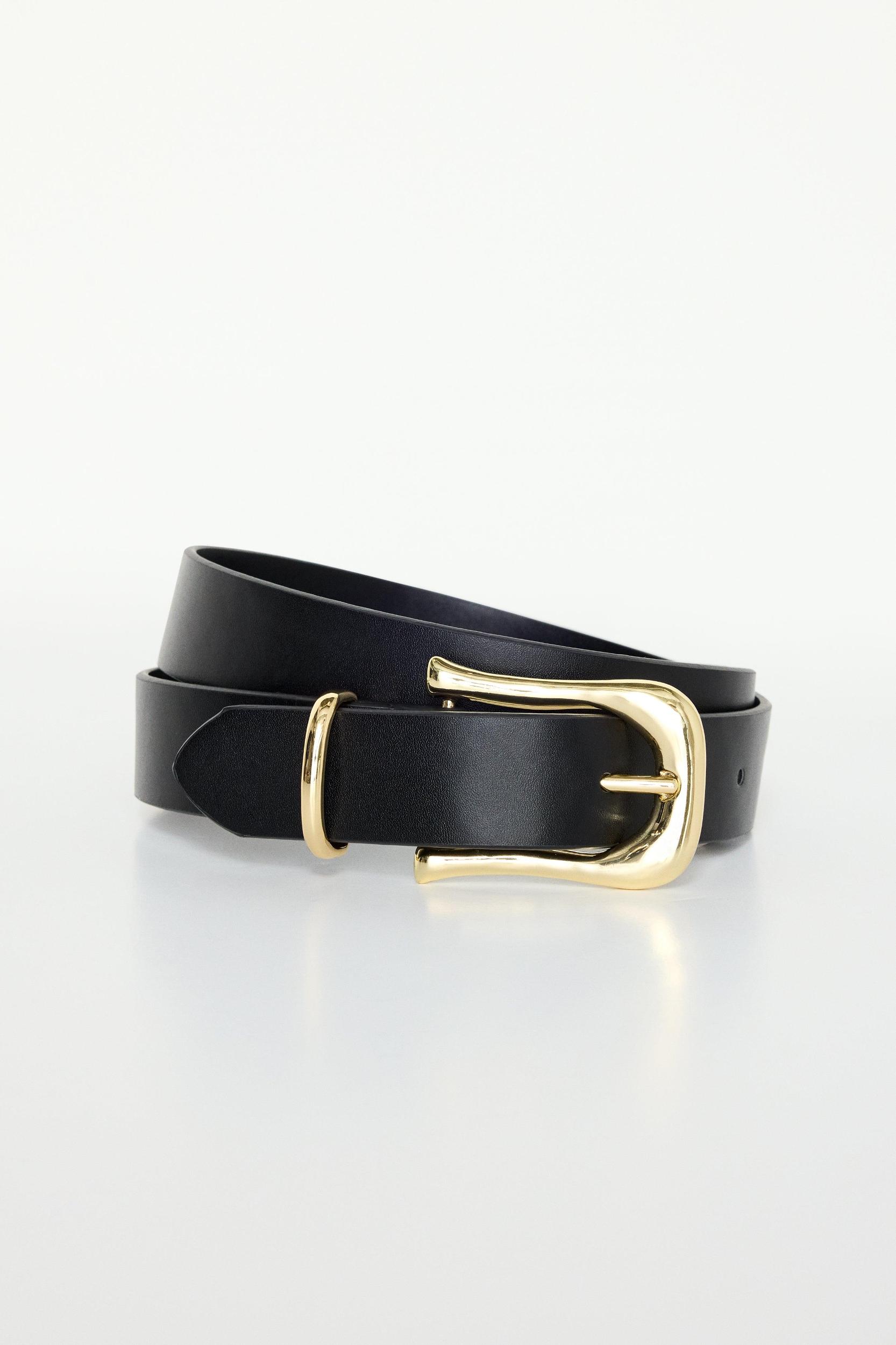 CLASSIC SADDLE BUCKLE BELT | BLACK001 Product Image