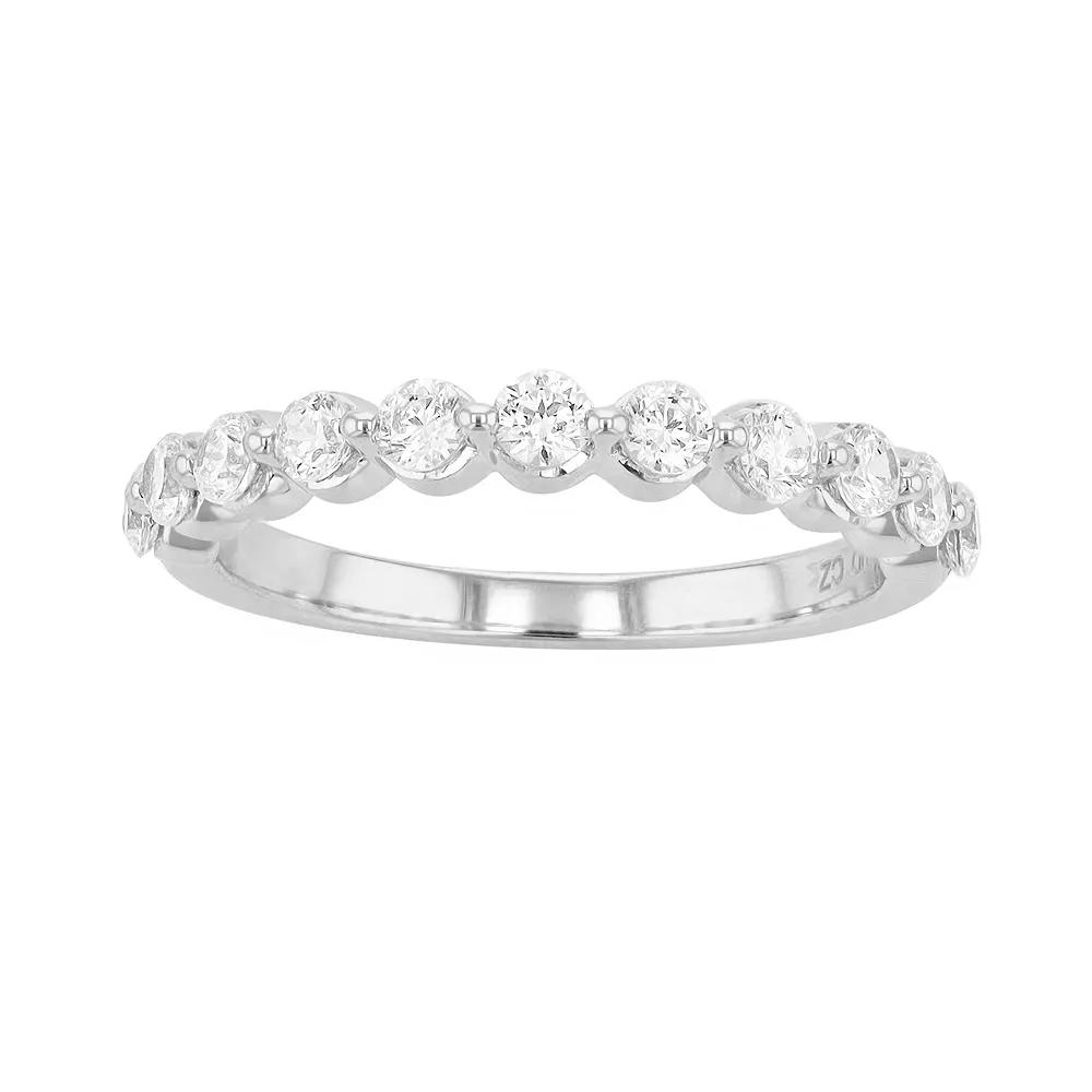 Diamond Brilliance 14k Gold 3/4 Carat T.W. Lab-Grown Diamond Floating Wedding Band, Women's,  Product Image