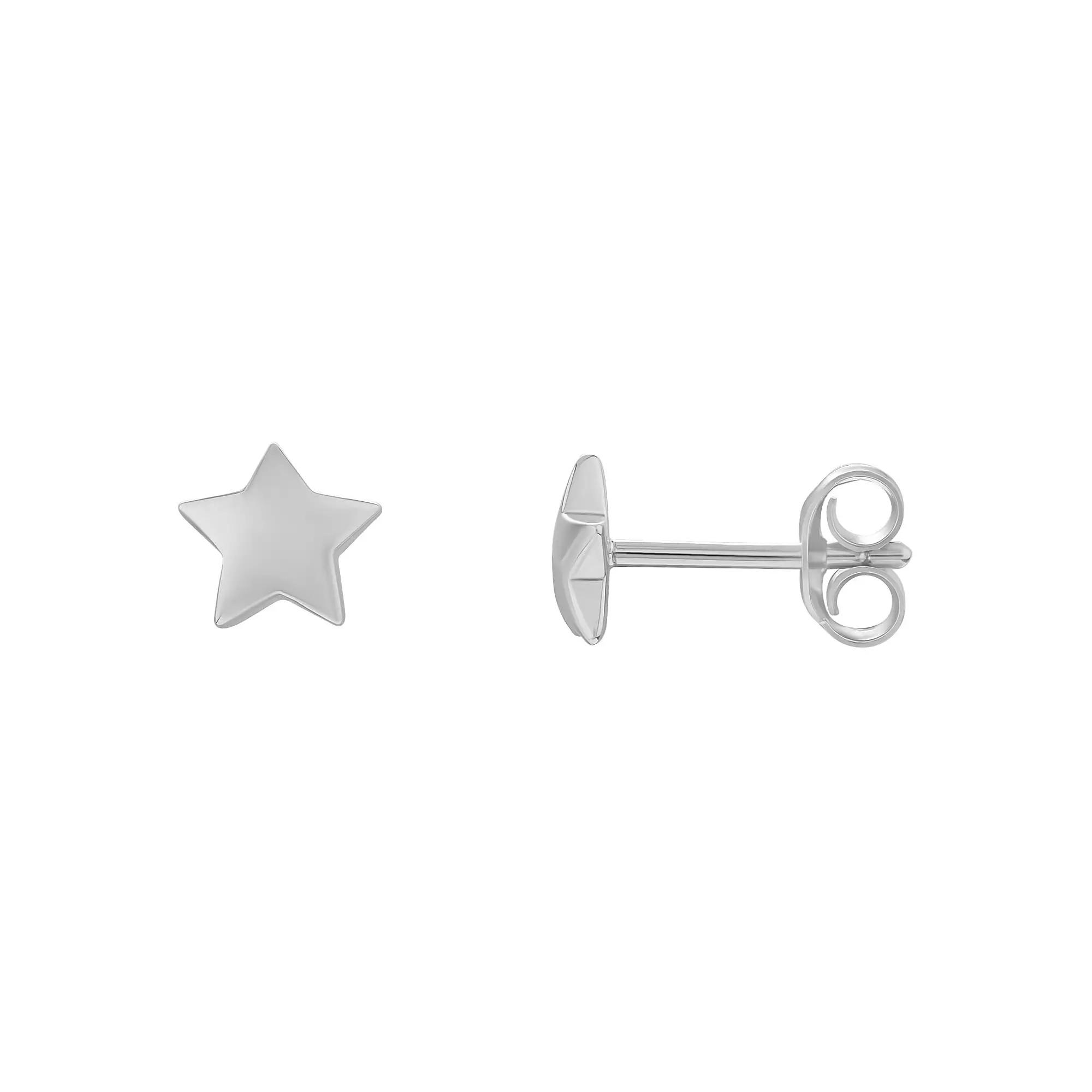 PRIMROSE Sterling Silver Puffed Star Stud Earrings, Women's Product Image