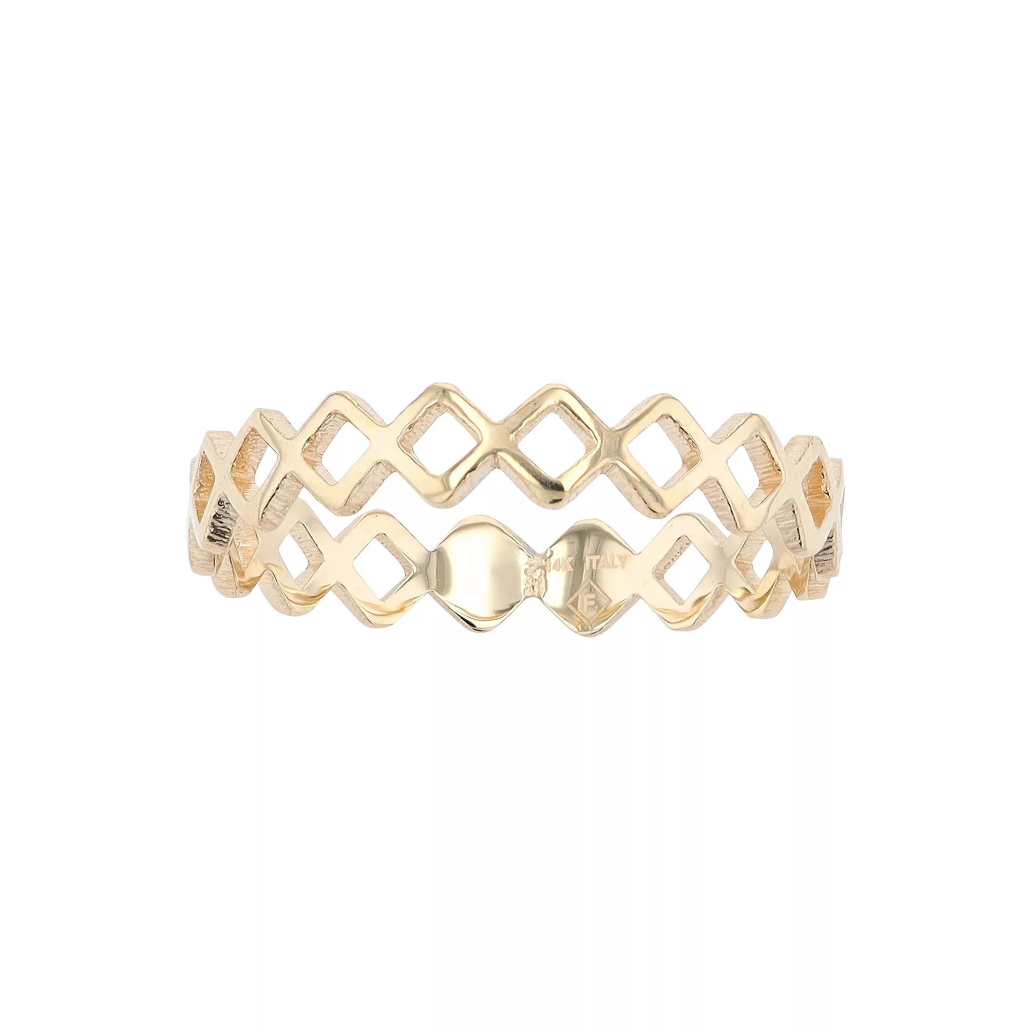 Au Naturale 14k Gold Geometric Ring, Women's, Size: 5 Product Image