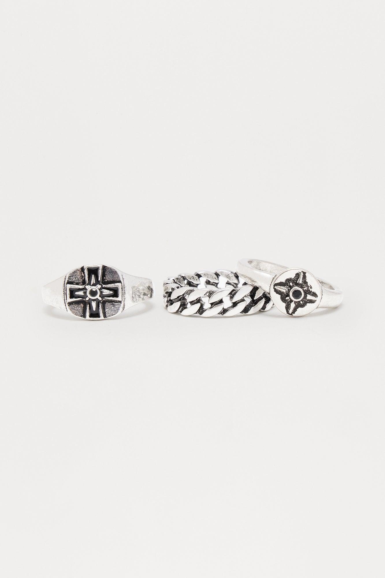 Wander Ring Set - Silver Product Image