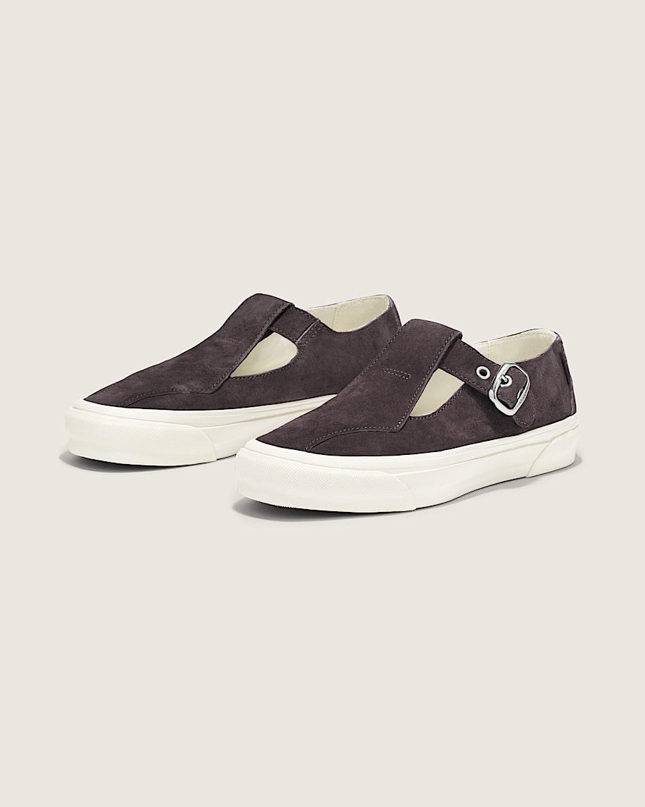 Premium Mary Jane Suede Shoe in Chocolate Plum Brown| Vans US Product Image