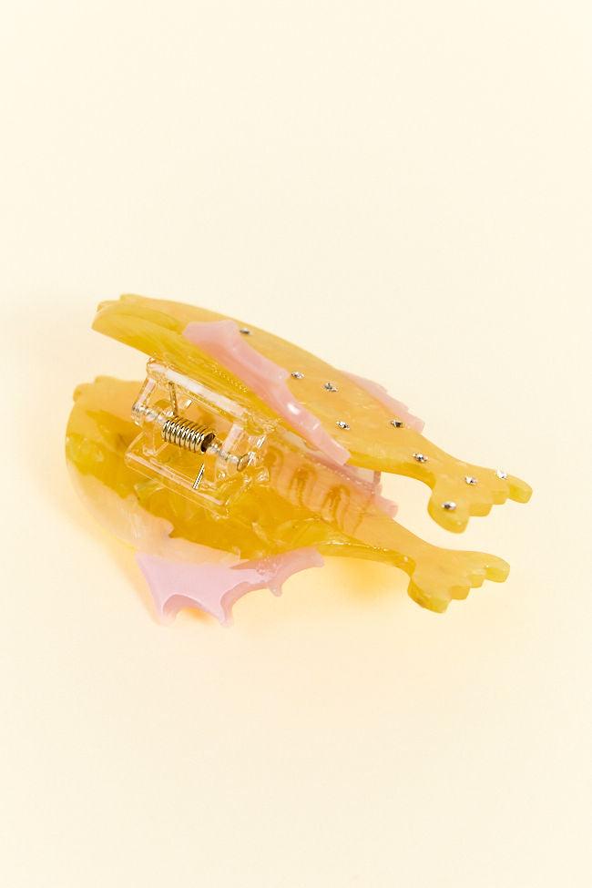 Yellow Fish Claw Clip FINAL SALE Product Image
