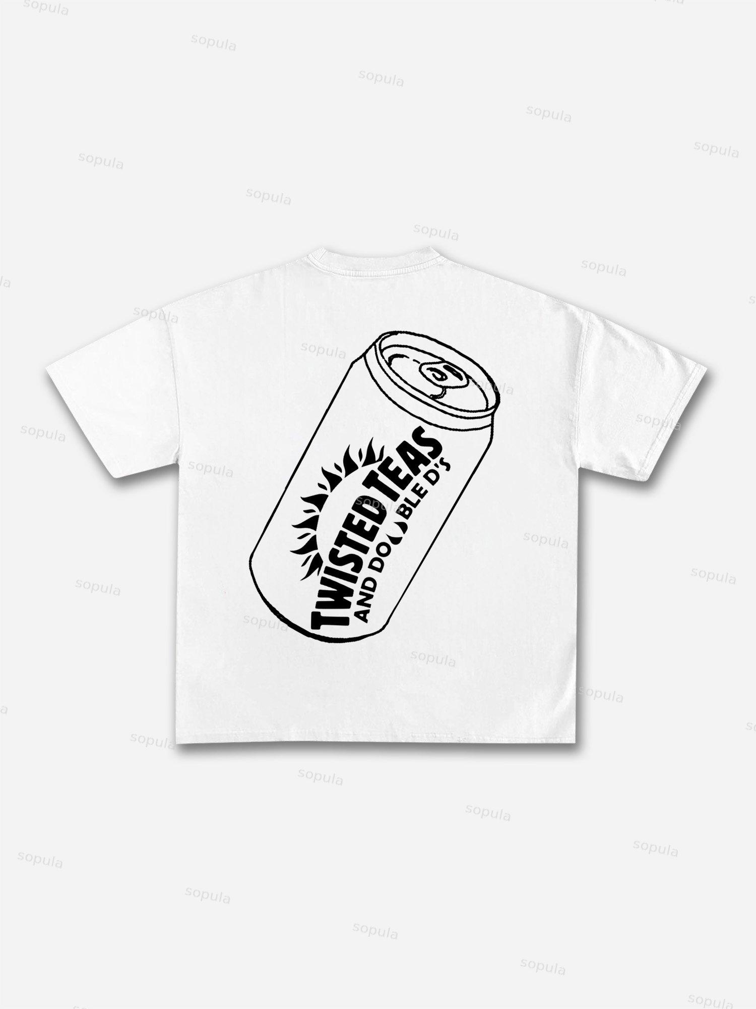 Twisted Teas And Double D's Graphic Cotton T-shirt Product Image