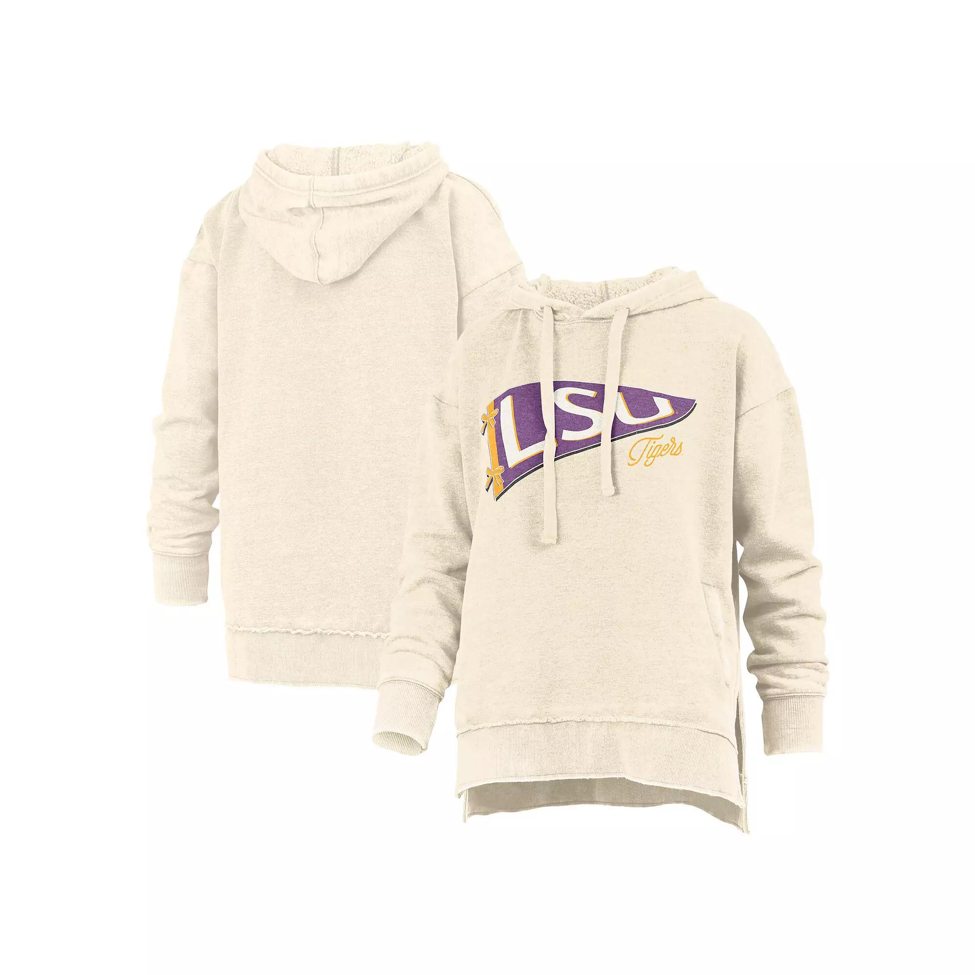 Women's Pressbox Cream LSU Tigers Marni Pullover Hoodie,  Product Image