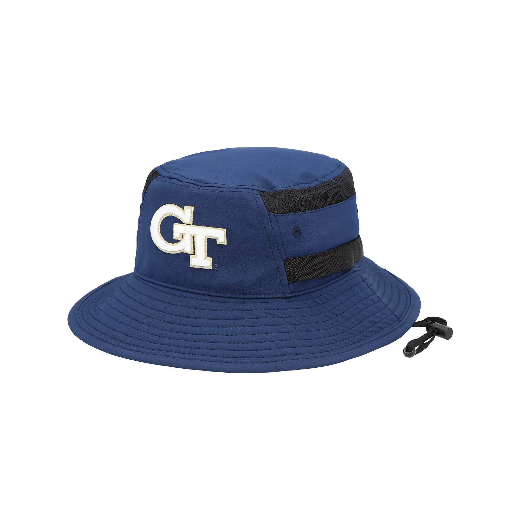 Men's adidas Navy Georgia Tech Yellow Jackets 2021 Sideline AEROREADY Bucket Hat,  Product Image