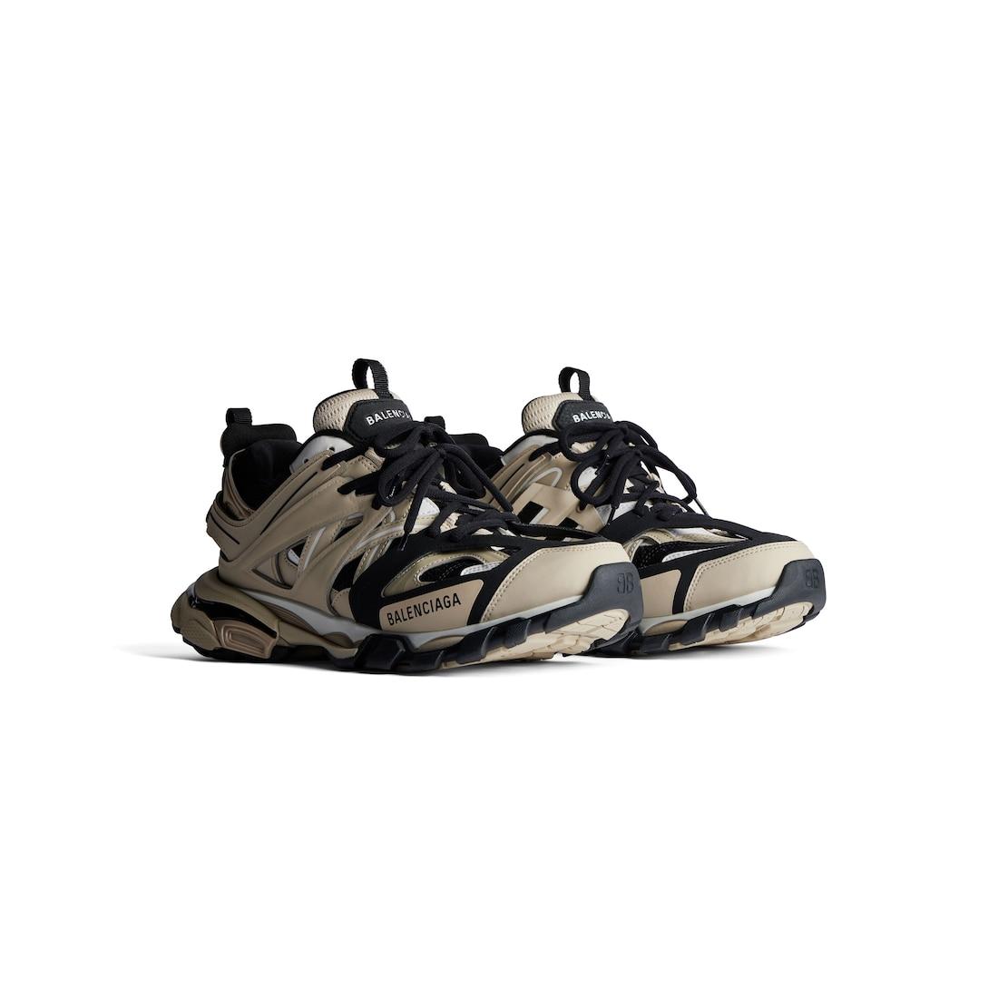 Women's Track Sneaker in Beige/black Product Image
