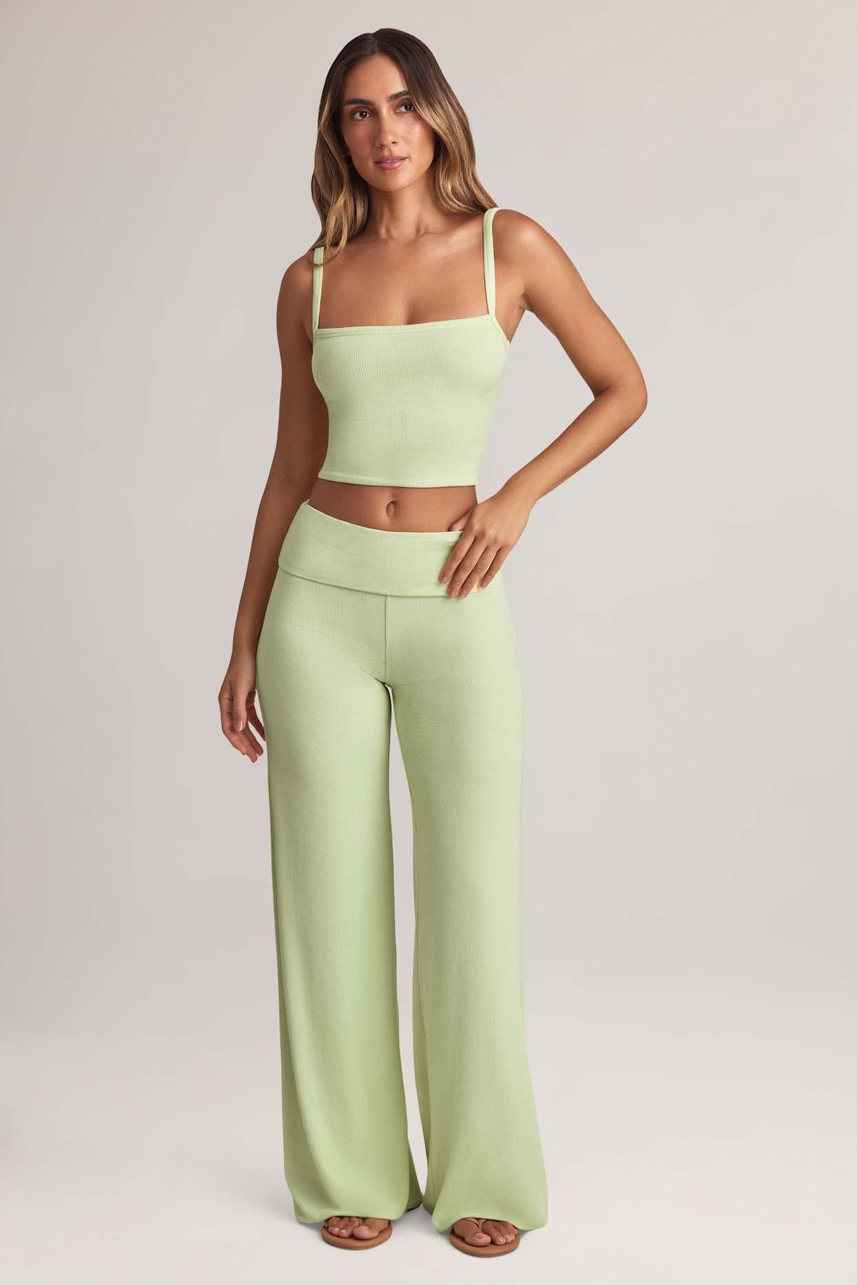 Modal Square-Neck Camisole Top in Sage Green Product Image