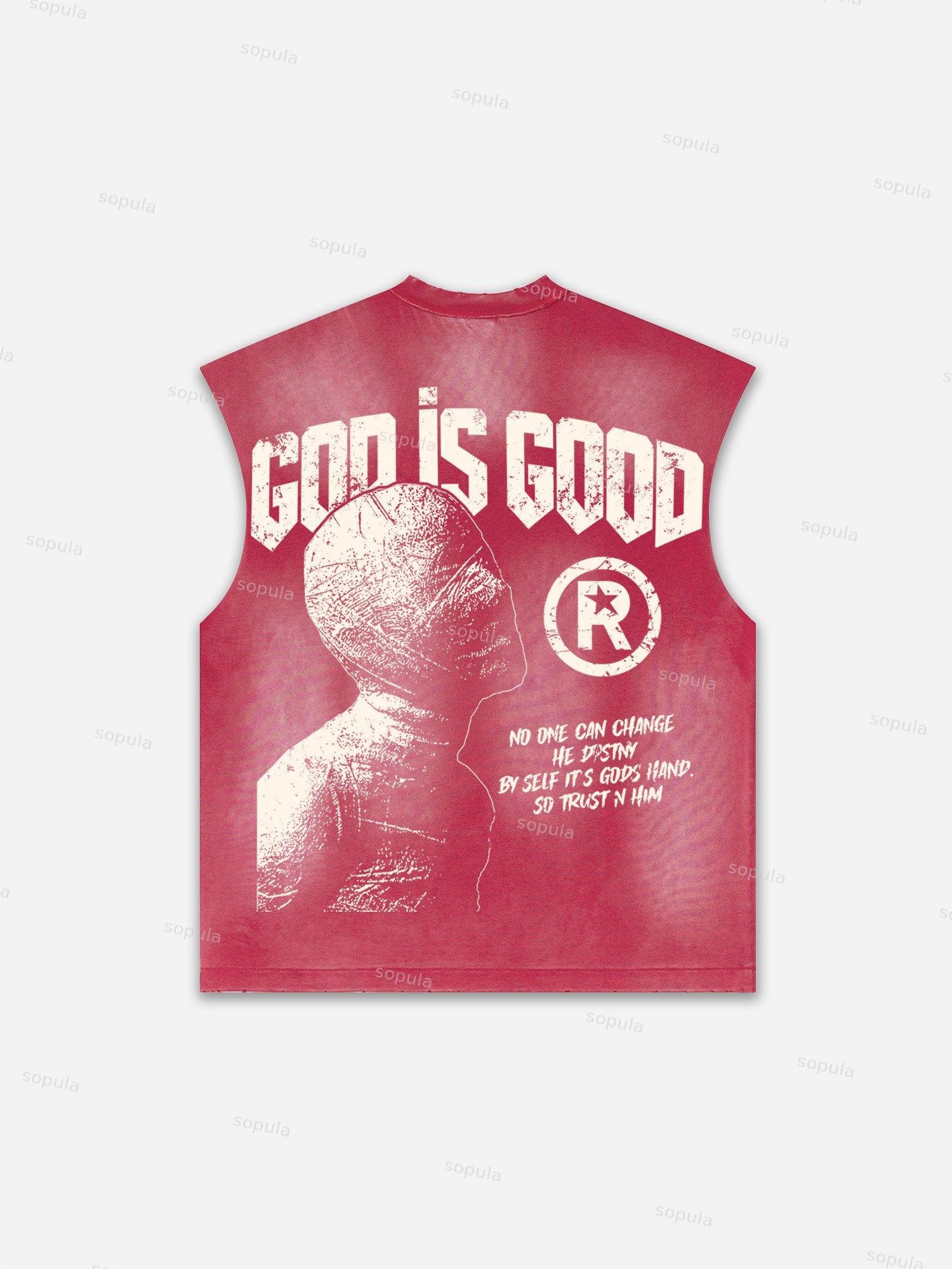 Basketball Dreams Boys Print Distressed Tank Top Product Image