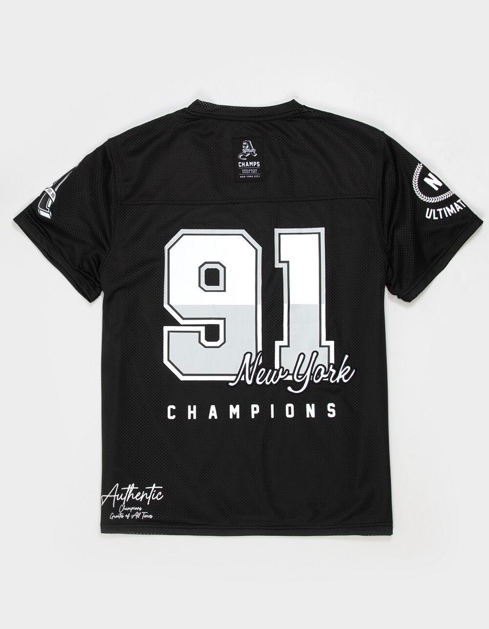 BROOKLYN CLOTH Mens Mesh Football Jersey - BLACK Product Image