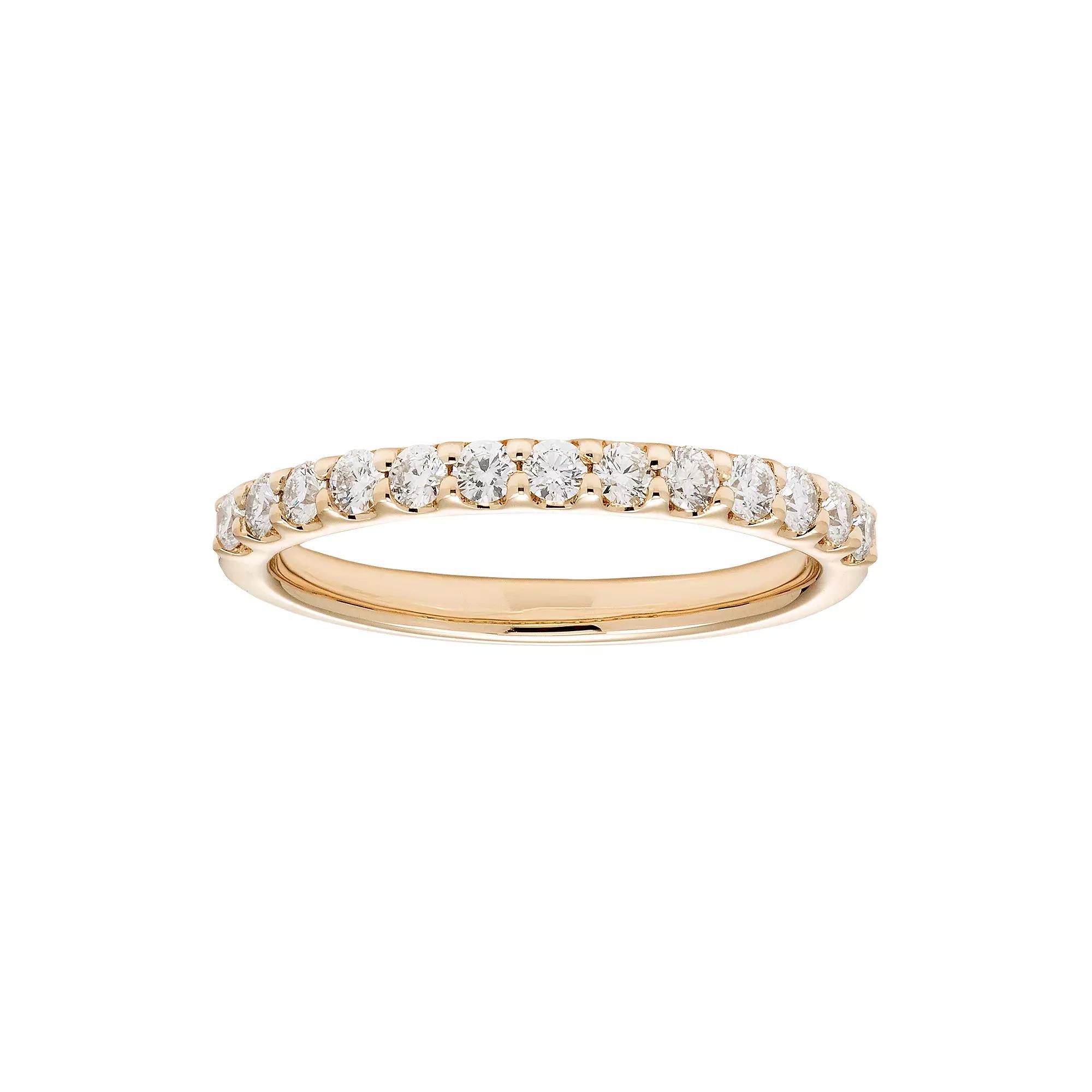 The Regal Collection 14k Gold 3/8 Carat T.W. IGL Certified Diamond Wedding Band, Women's,  Product Image