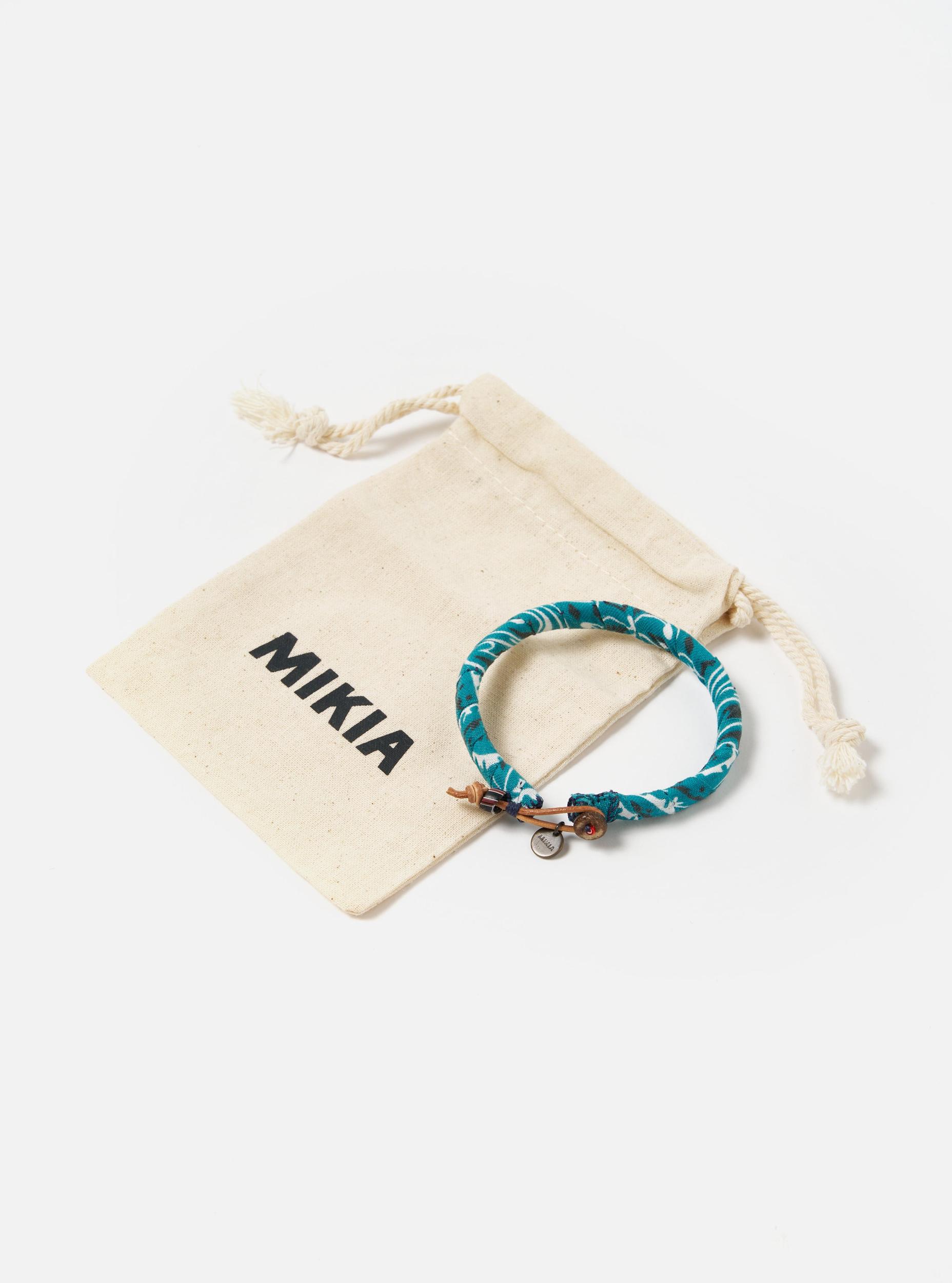 Mikia Bracelet in Blue Green Bandana Product Image