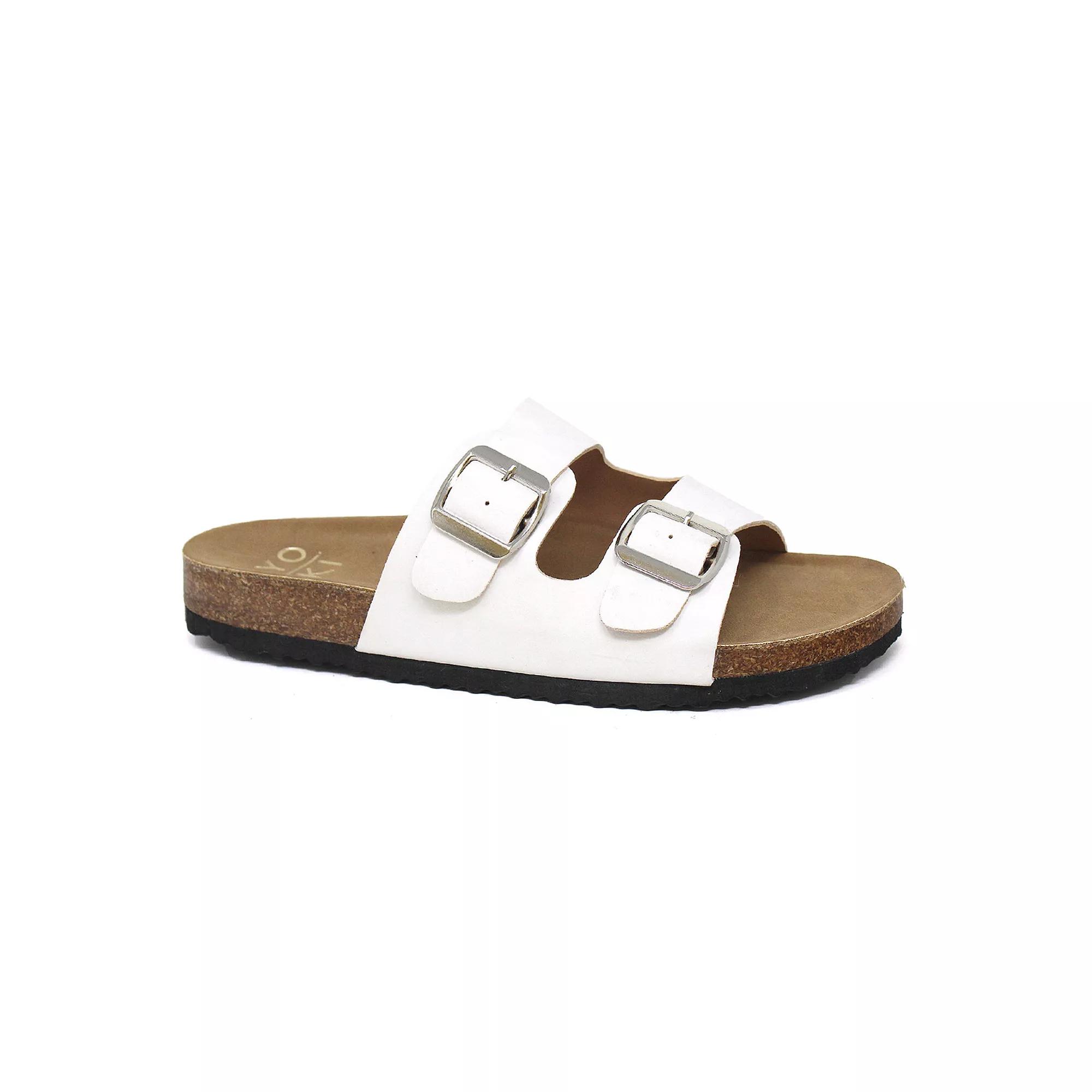 Yoki Gian 91 Women's Double Buckle Slide Sandals,  Product Image