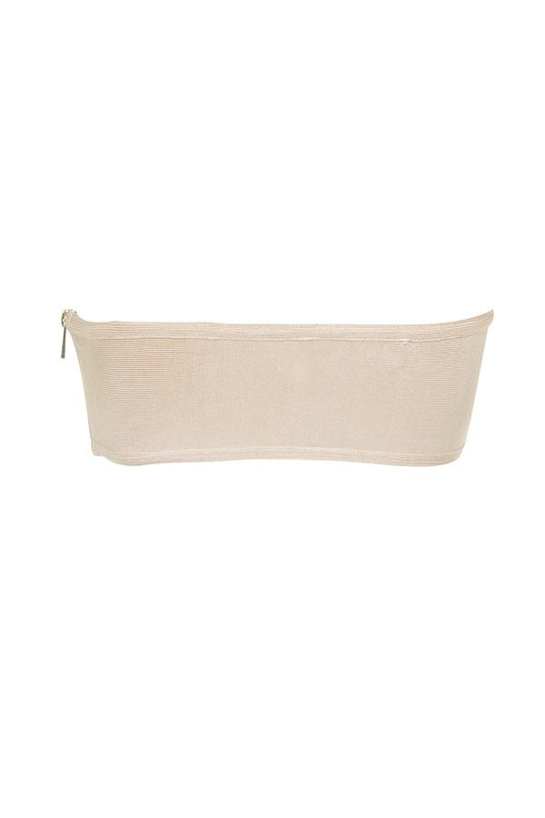 Naked  beige bandage strapless bra Product Image