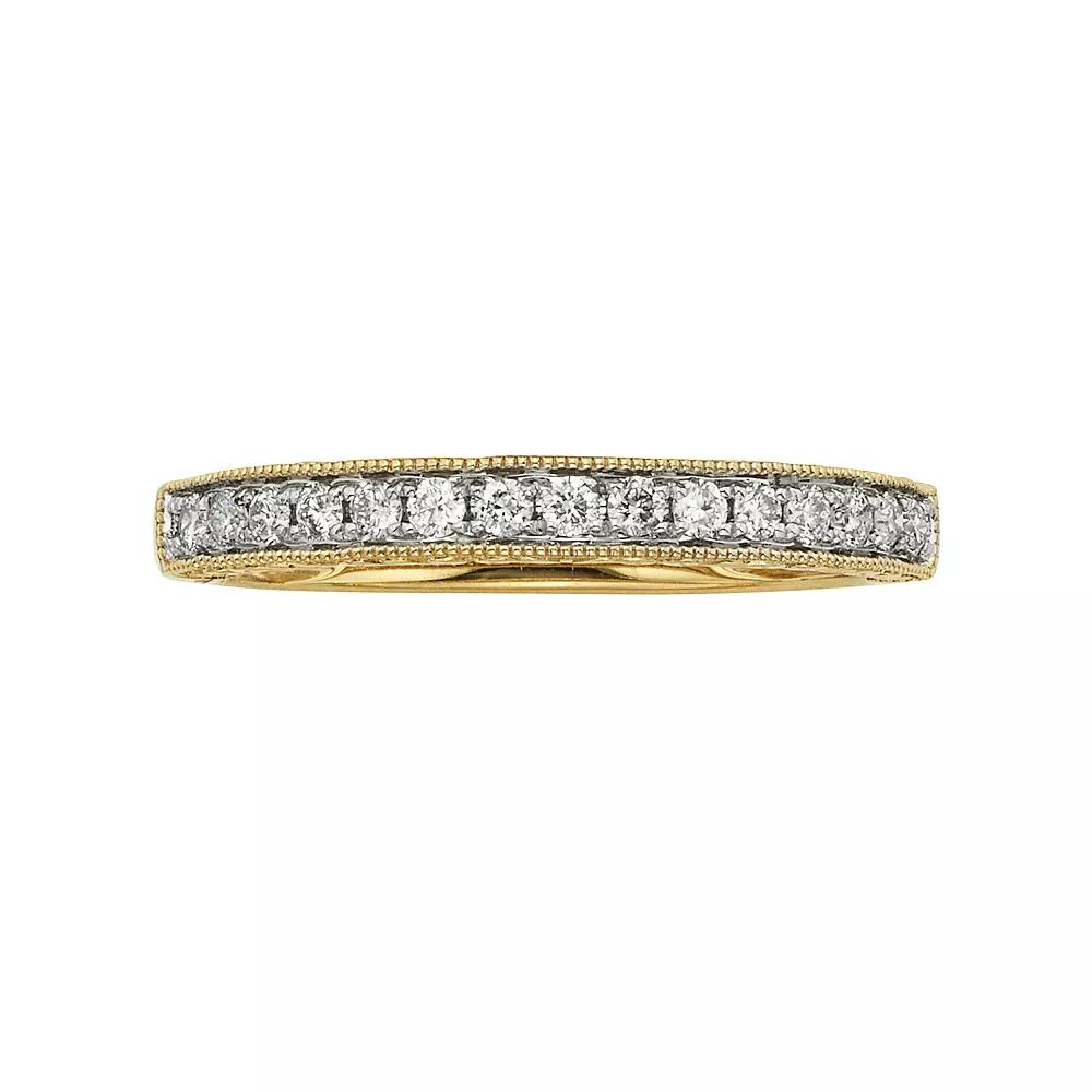 The Regal Collection 14k Gold 1/4-ct. T.W. IGL Certified Diamond Wedding Ring, Women's, Size: 5, 14k White Gold Product Image