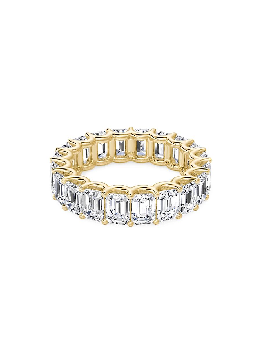 Womens Eternity Bands 14K Gold & 5.00 TCW Lab-Grown Diamond Emerald Eternity Band Product Image