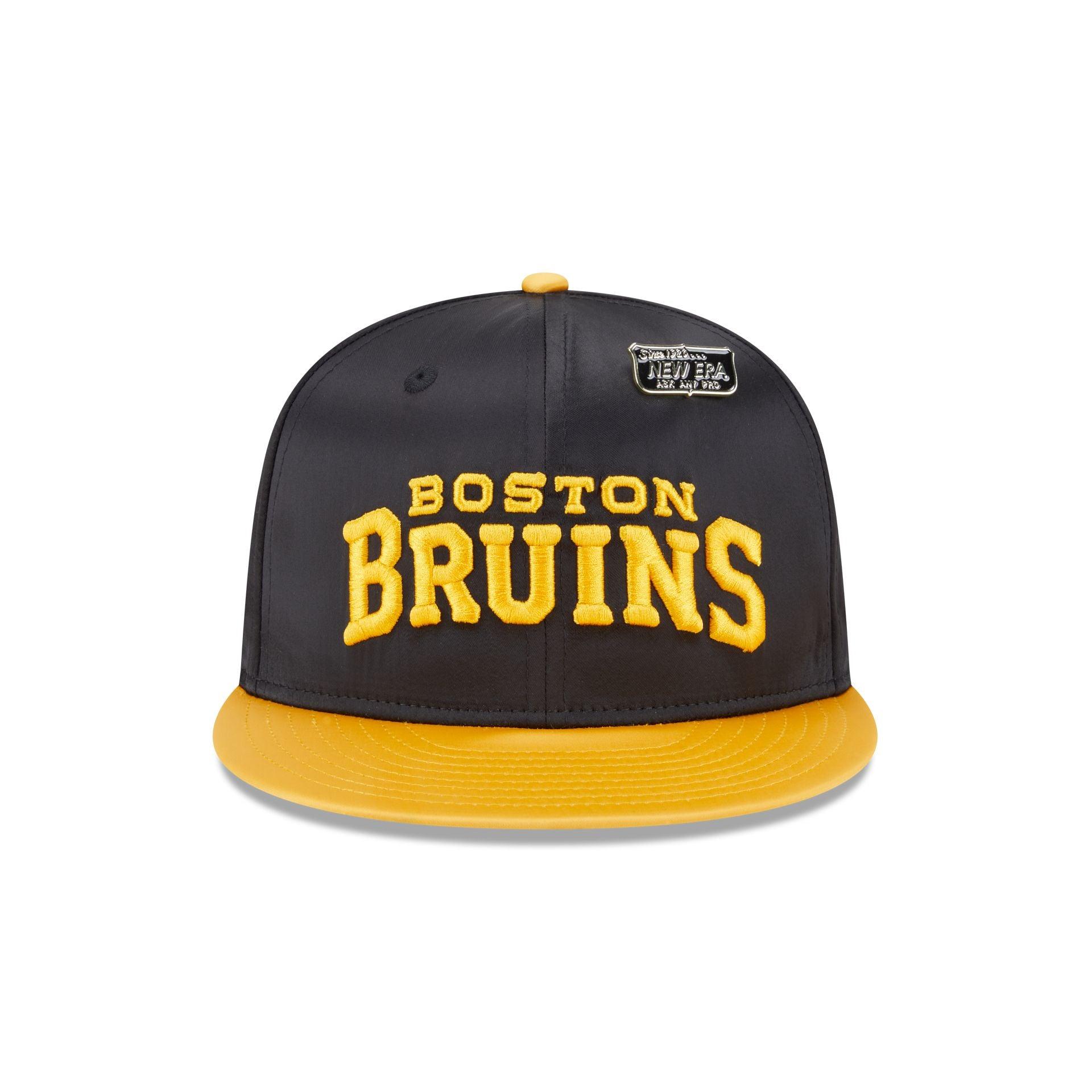 Boston Bruins Spring Satin 59FIFTY Fitted Hat Male Product Image