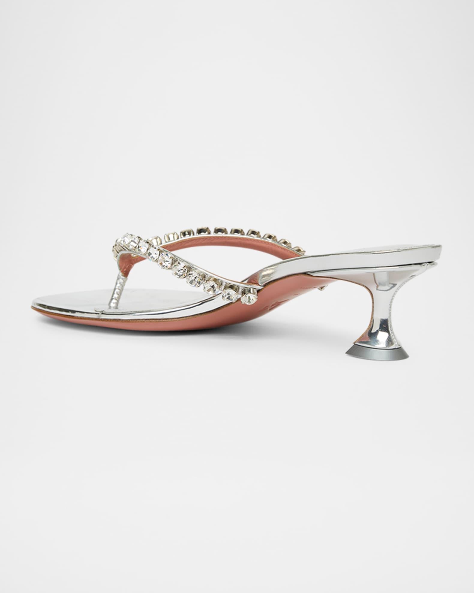 Gigi Crystal Kitten Thong Sandals Product Image