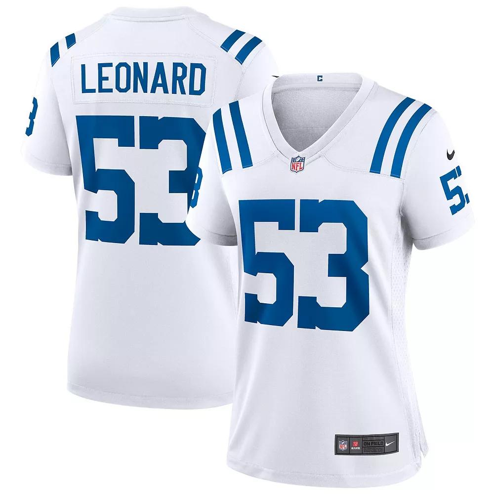 Women's Nike Shaquille Leonard White Indianapolis Colts Game Player Jersey, Size: Medium Product Image