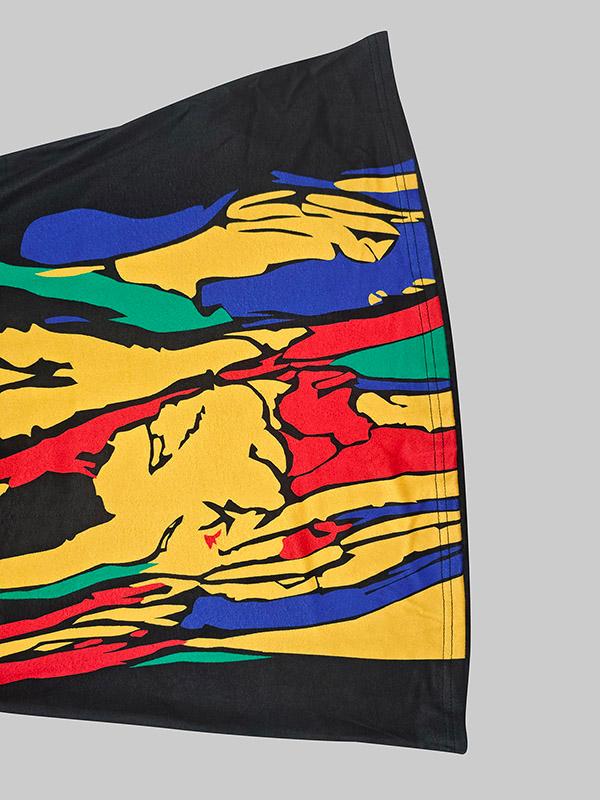 Skinny Flower Print Multi-Colored High Neck Maxi Dresses Product Image