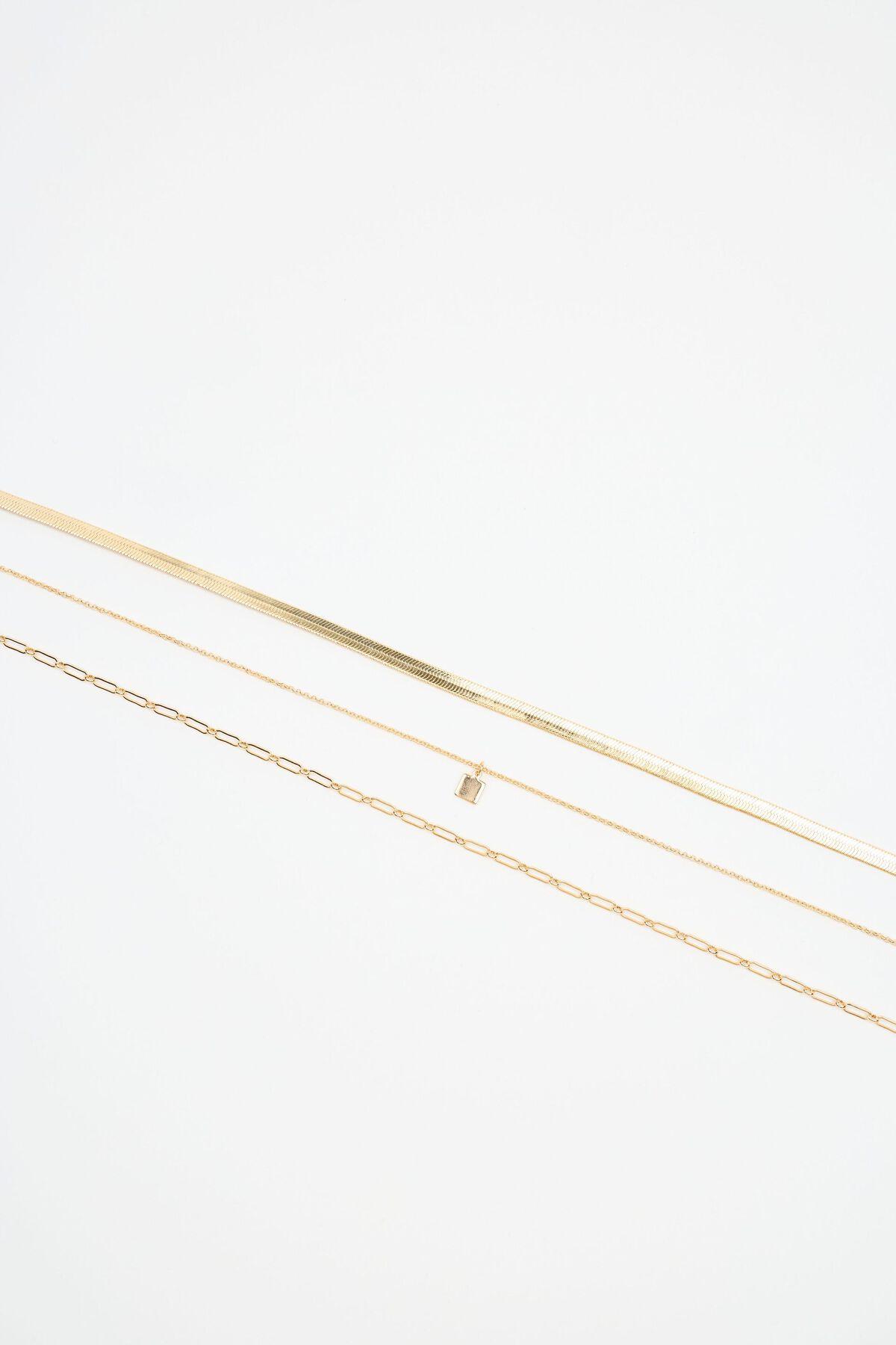 Set of 3 Classic Chain Necklace Product Image