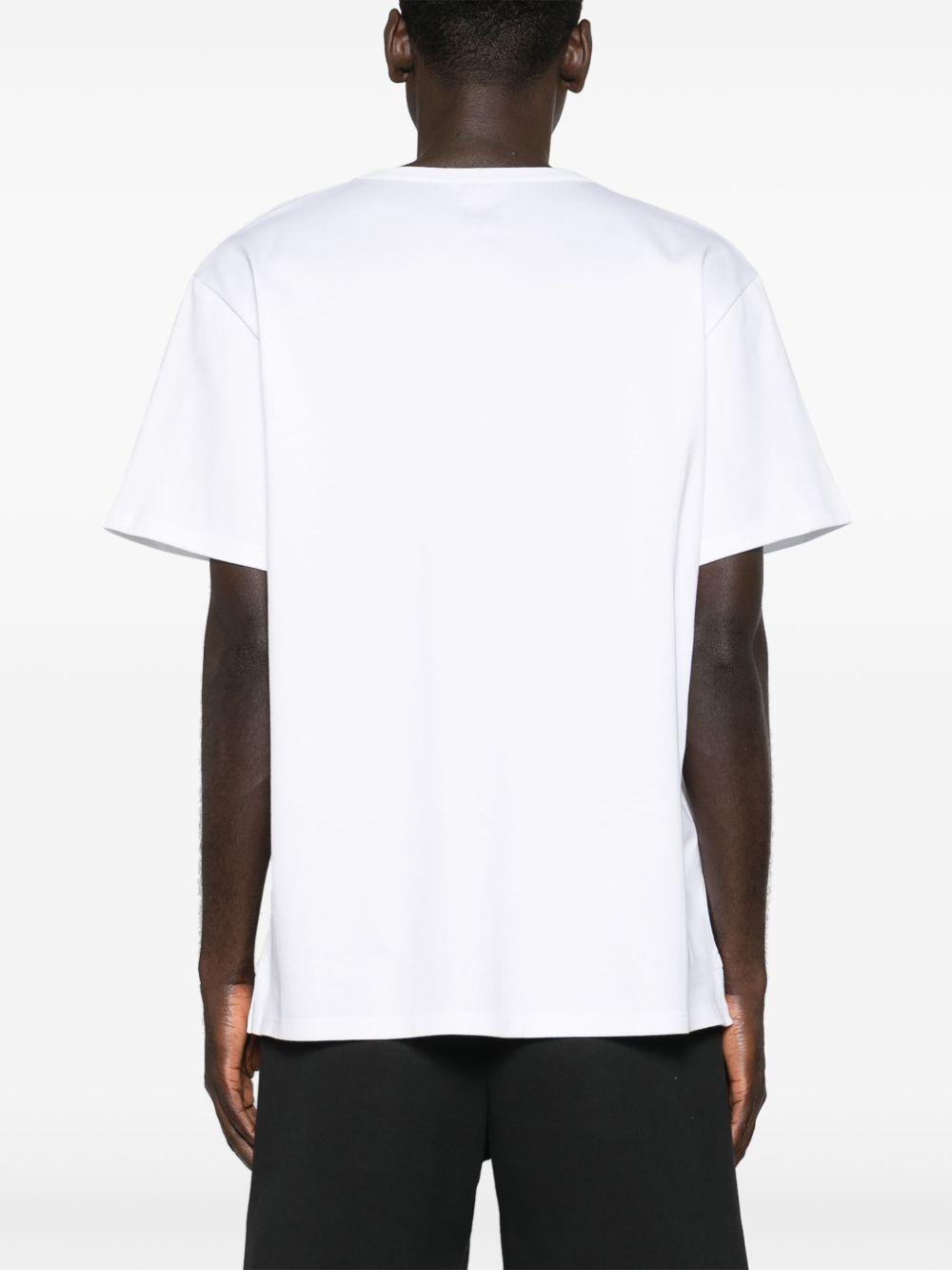 logo-embroidered cotton T-shirt Product Image