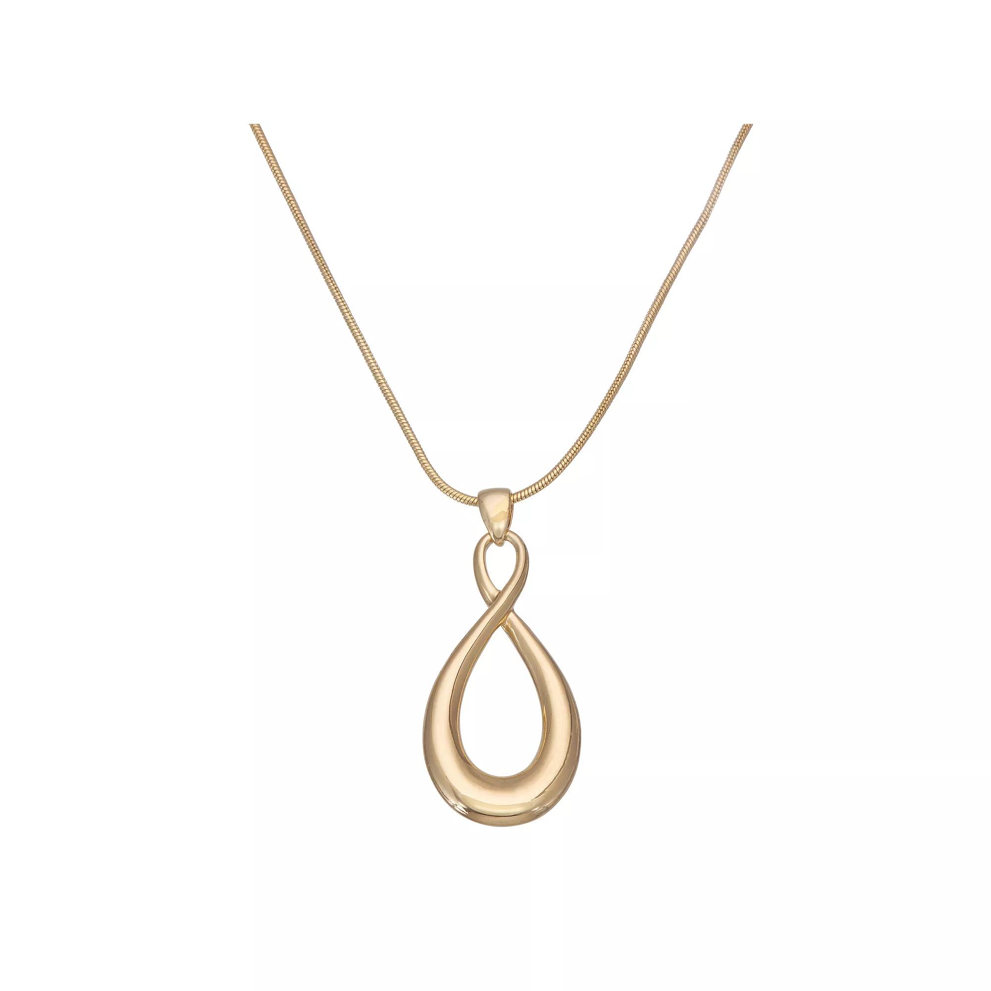 Napier Infinity Pendant Necklace, Women's, Gold Tone Product Image