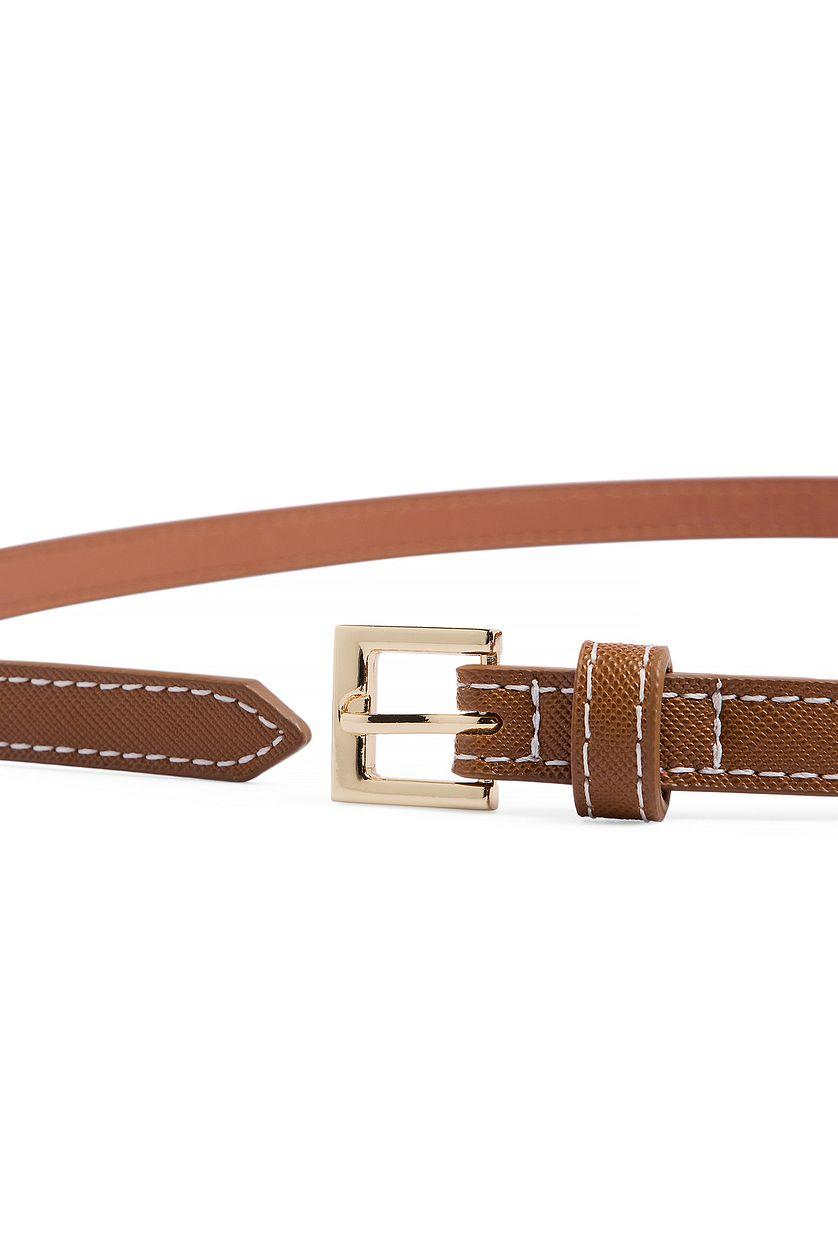 Slim Stitch Detail Belt Product Image