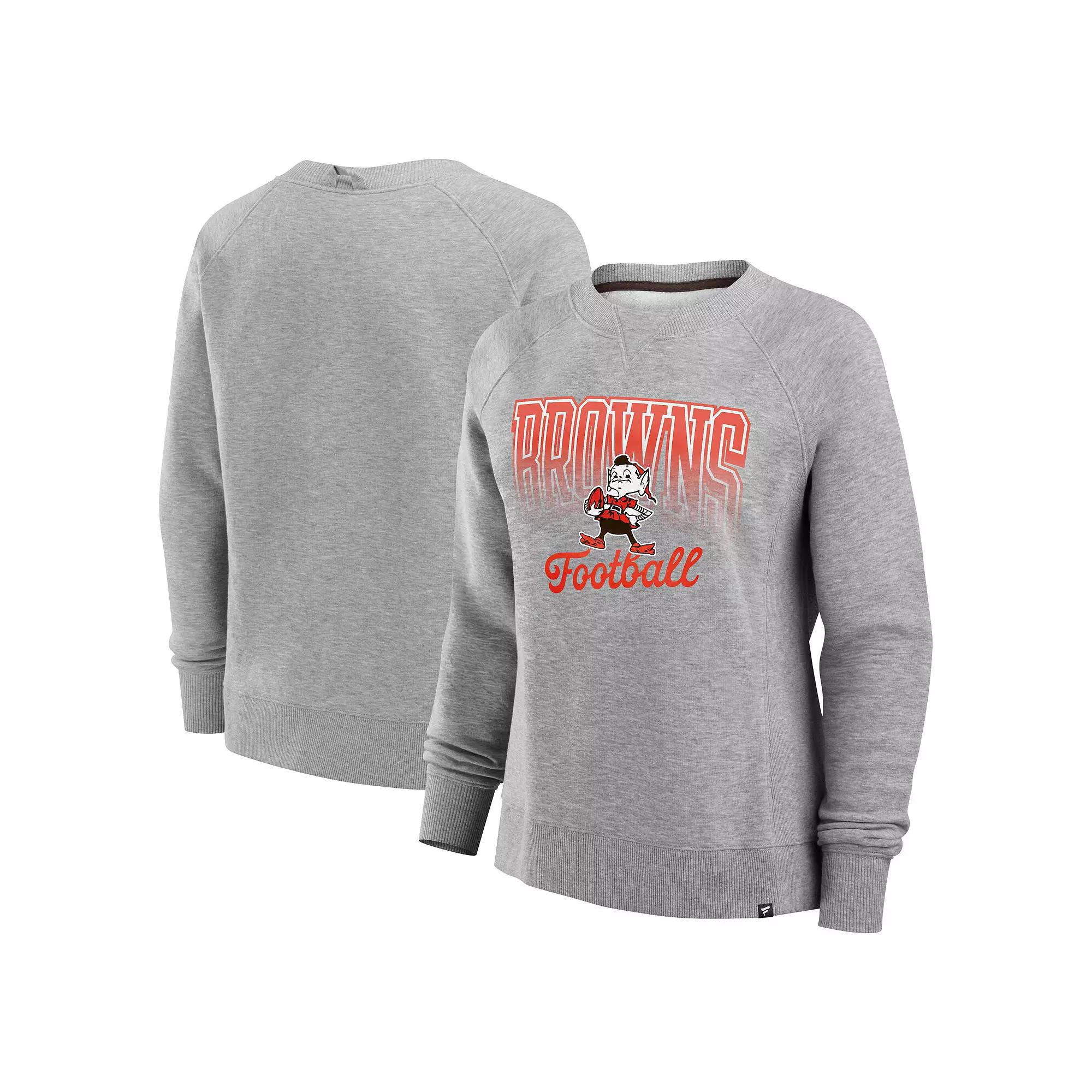 Women's Fanatics Heather Gray Miami Hurricanes Training Camp Hit Hard Fleece Pullover Sweatshirt,  Product Image