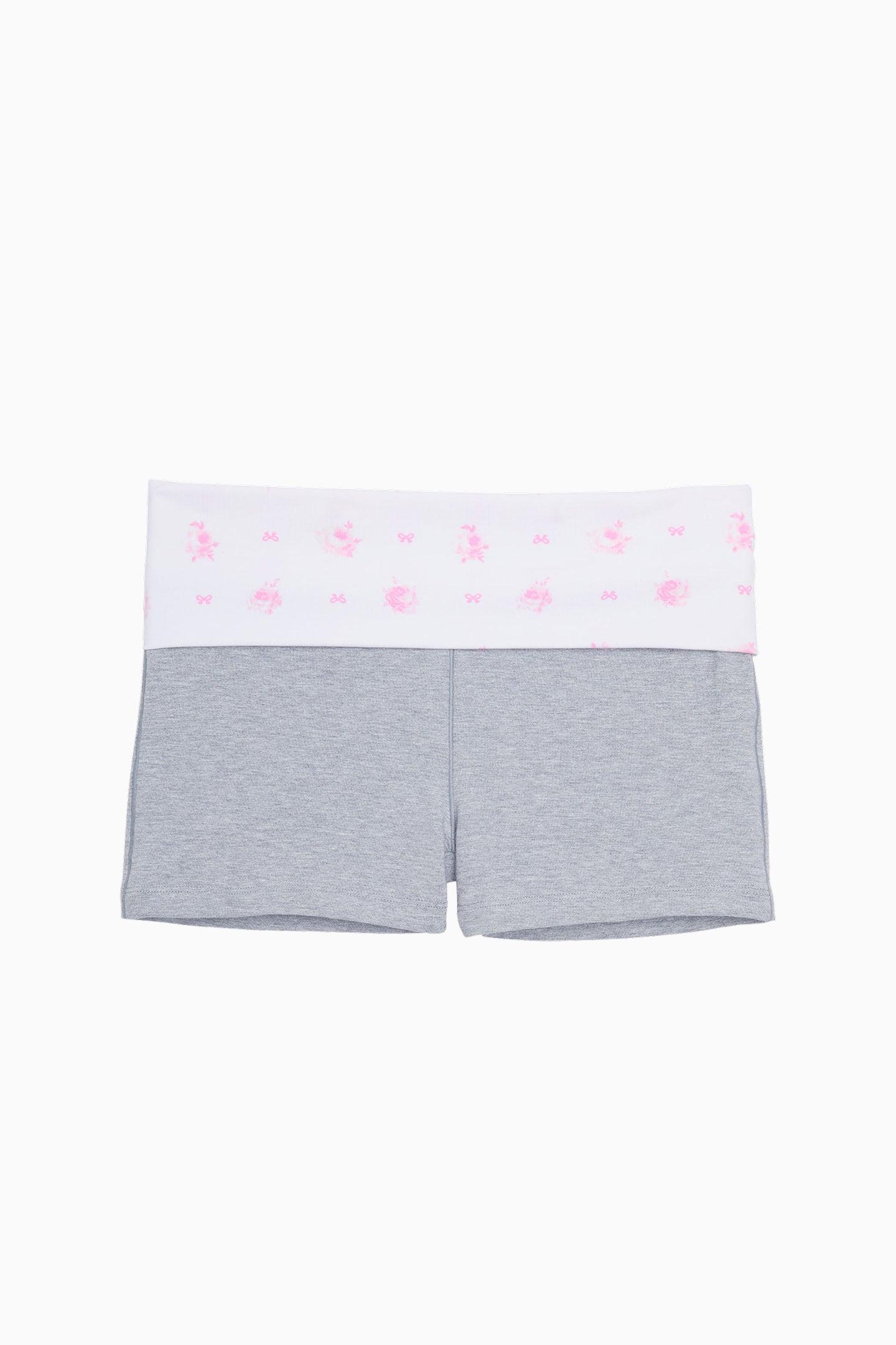 PINK x LoveShackFancy Cotton Foldover Micro Shorts Girls Product Image