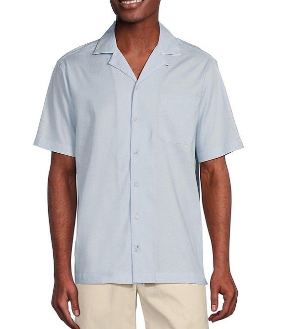 Daniel Cremieux Signature Label Lyocell-Cotton Short Sleeve Woven Camp Shirt Product Image