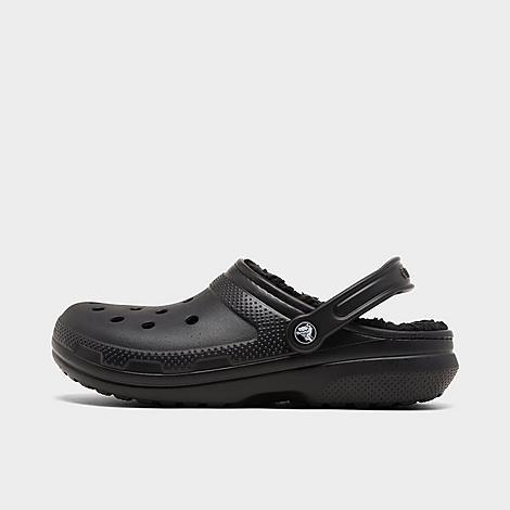 Crocs Womens Crocs Classic Lined Clogs - Womens Shoes Black/Black Product Image