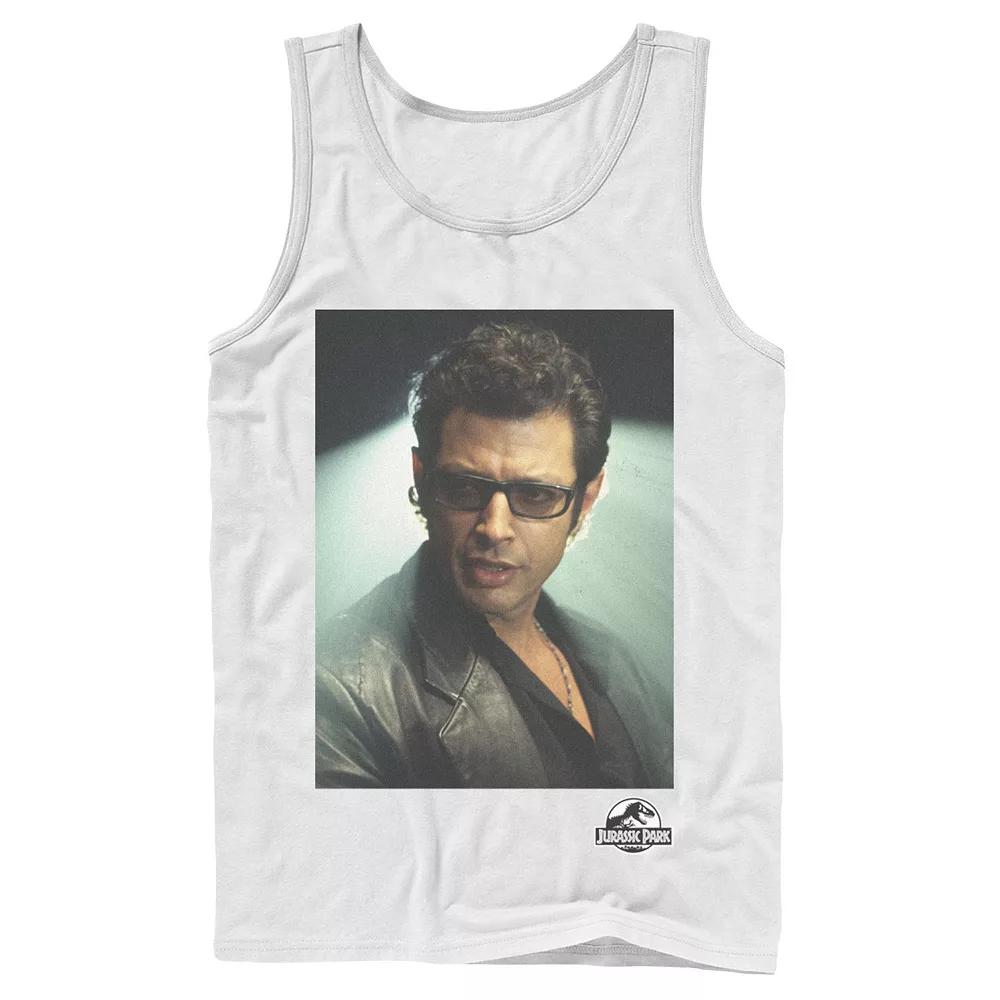 Men's Jurassic Park Ian Malcolm Head Shot Photo Graphic Tank Top,  Product Image