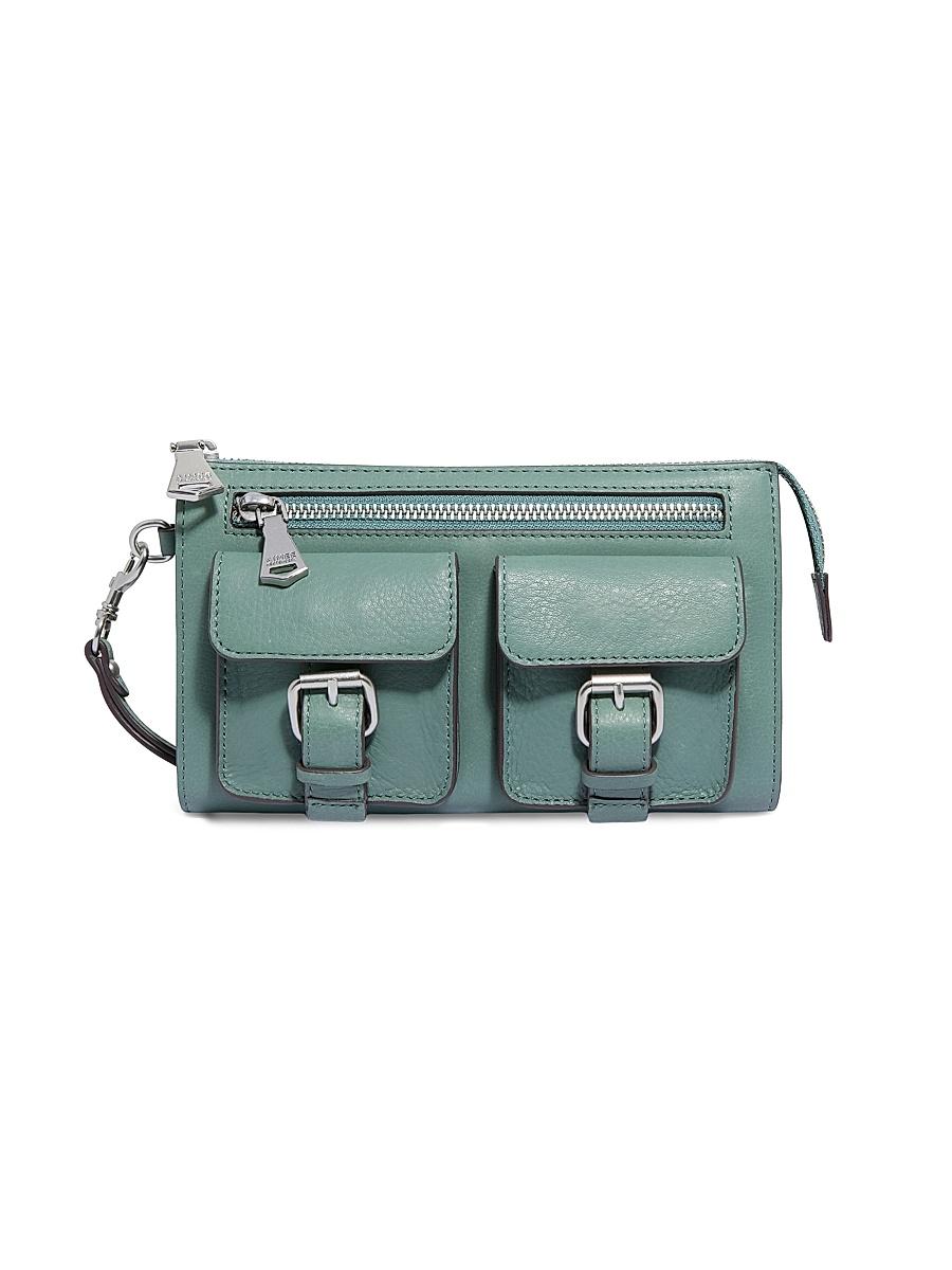 Womens Saddle-Up Leather Wristlet Clutch Product Image
