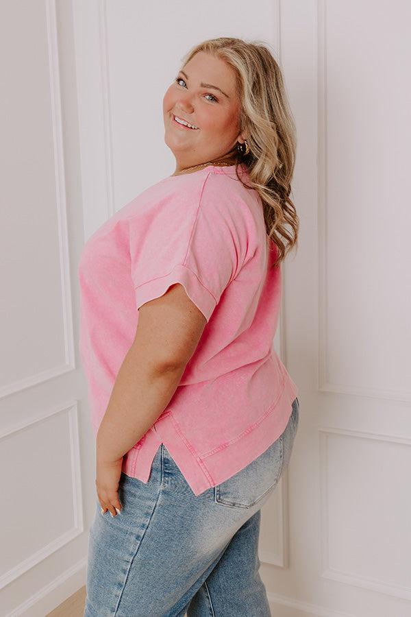 Chic Mindset Vintage Wash Tee Curves Product Image