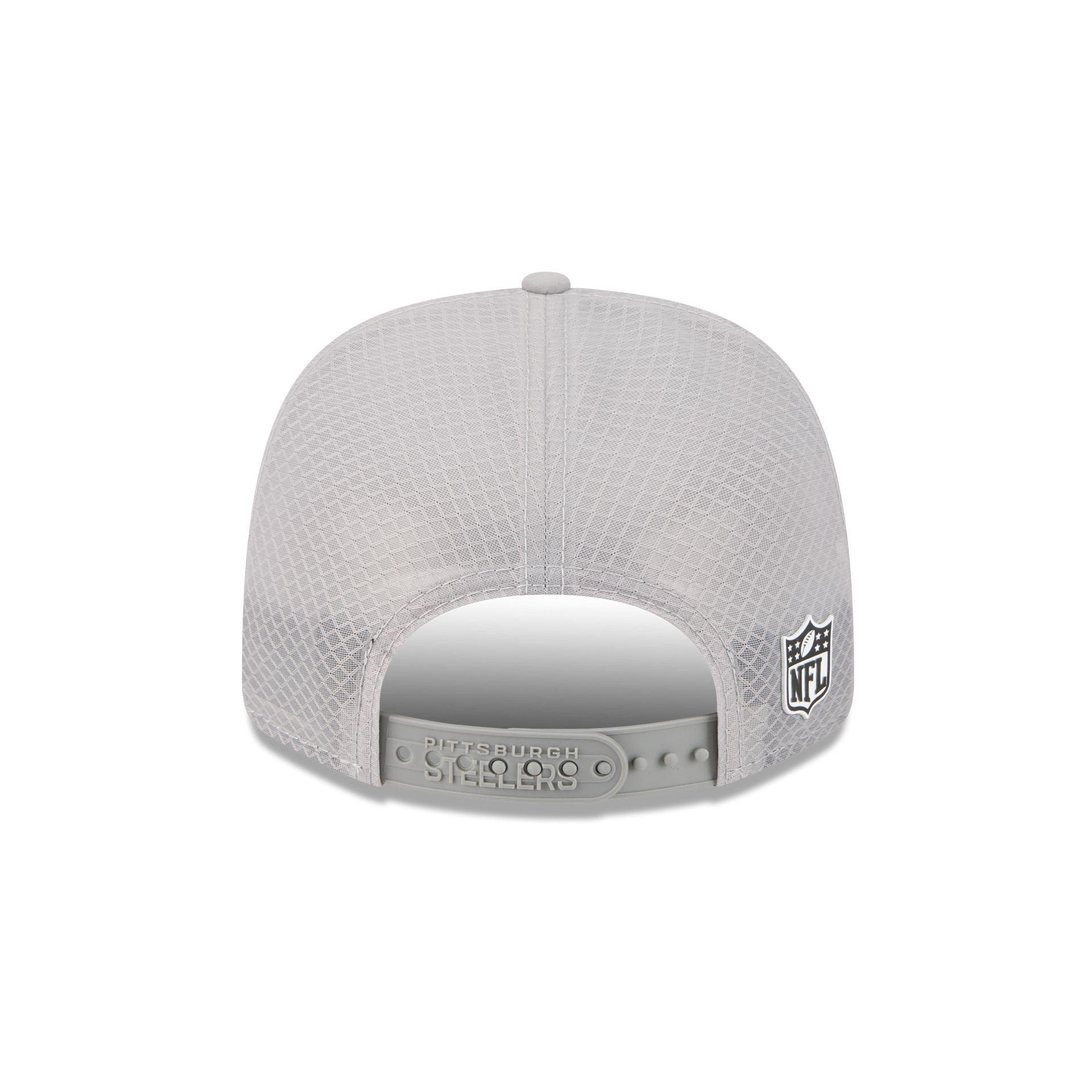 Pittsburgh Steelers 2025 Sideline Hot Weather Gray 9SEVENTY Trucker Hat Male Product Image