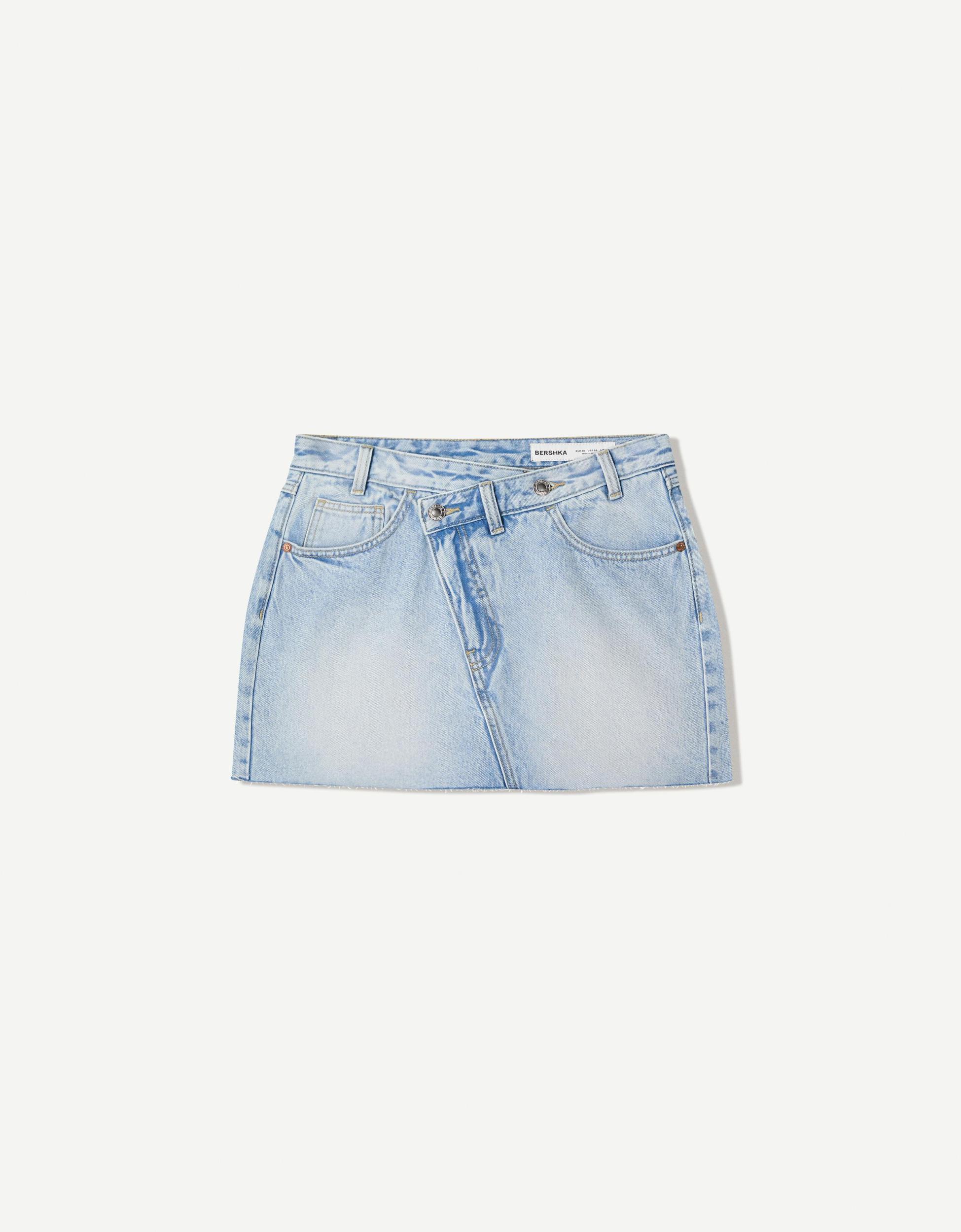 Denim mini skort Product Image
