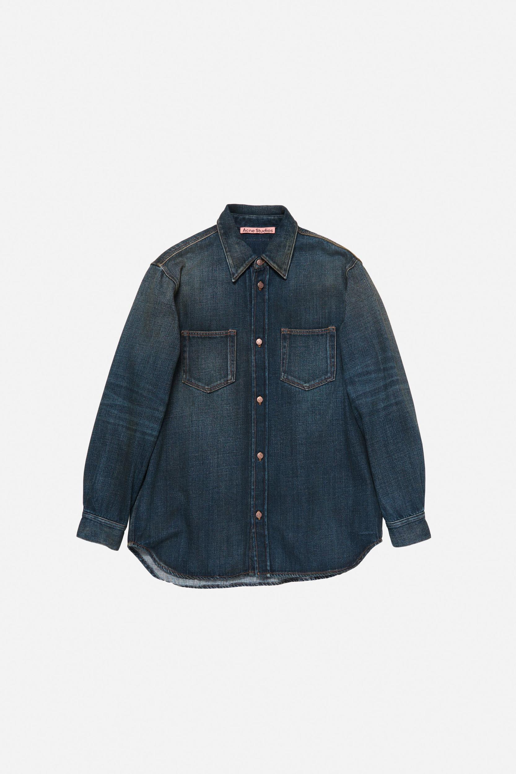 Denim button-up shirt Product Image