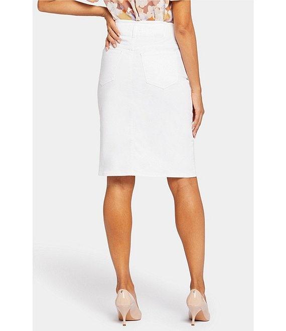 NYDJ Hollywood High Waisted 4-Pocket Style Pencil Denim Skirt Product Image