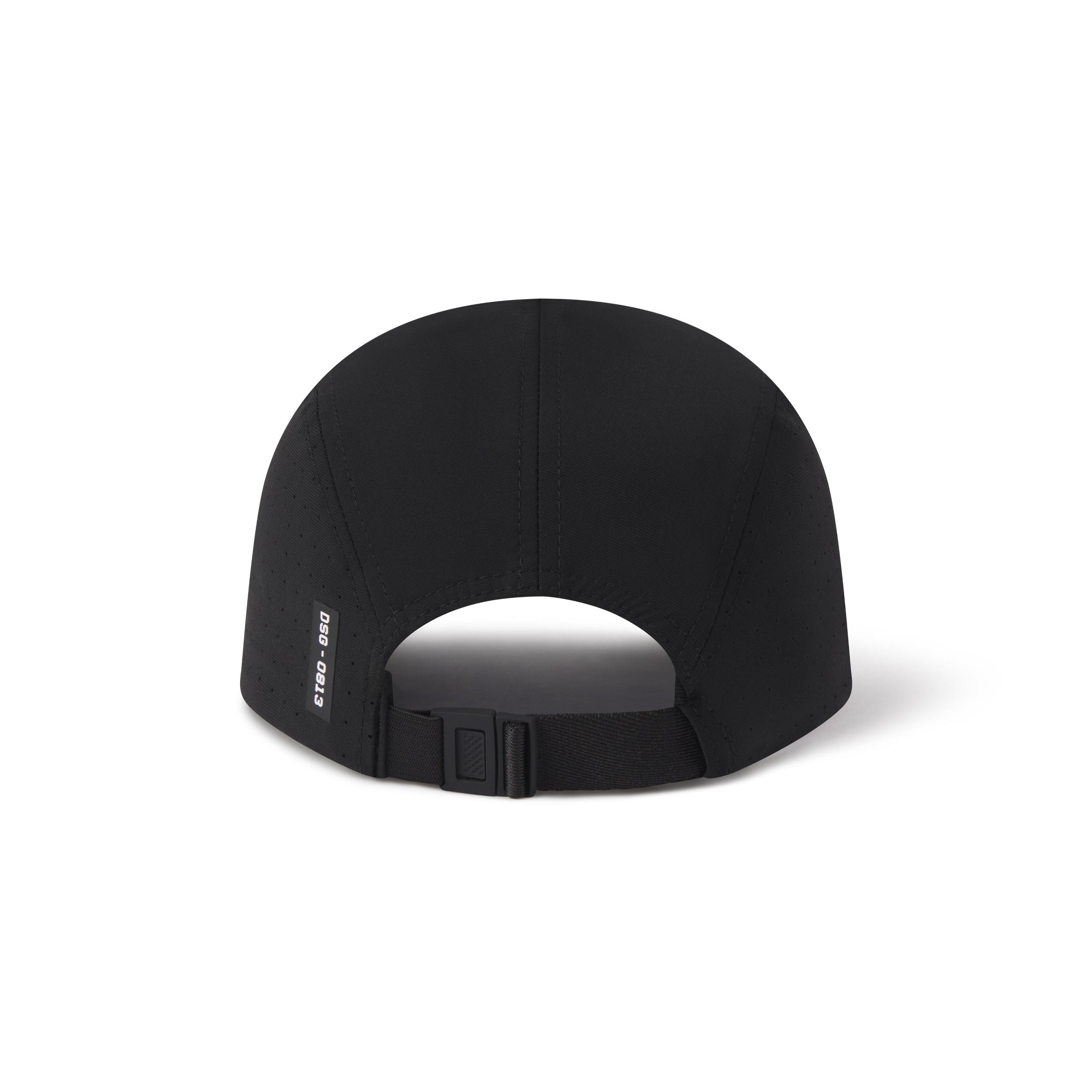 0813. Tetra-Lite® Vented Hat - Black/Black "Wings" Product Image