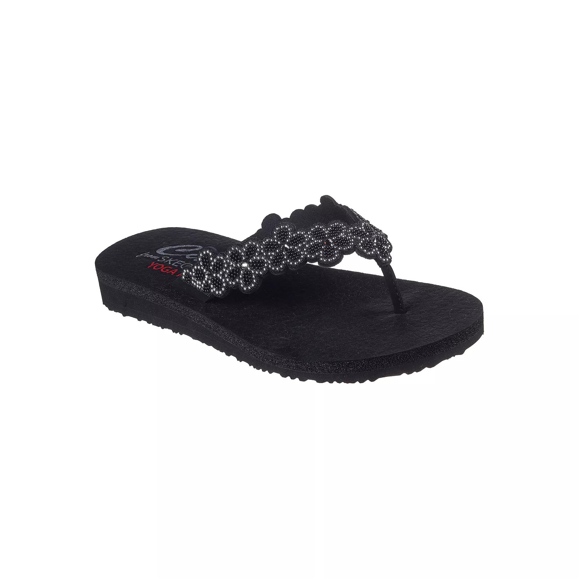 Skechers Cali® Meditation Rare Elegance Women's Thong Sandals, Size: 9, Black Product Image