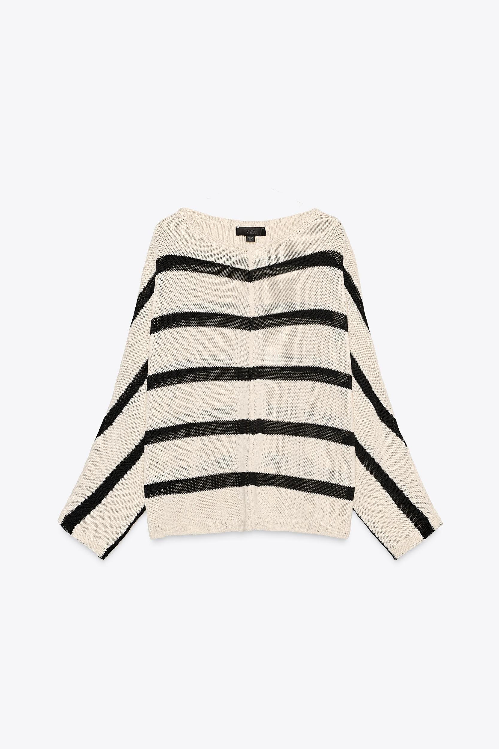 STRIPED KNIT SWEATER Product Image