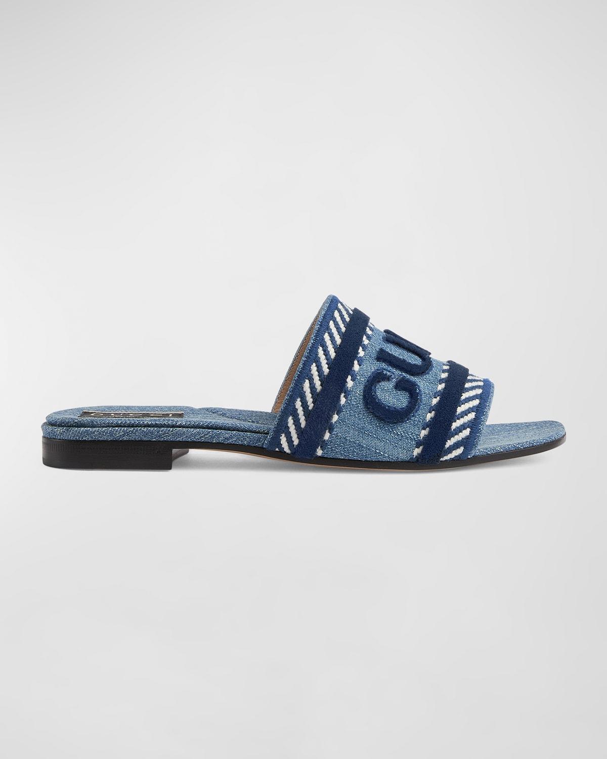 Womens Jane Denim Slides Sandals Product Image
