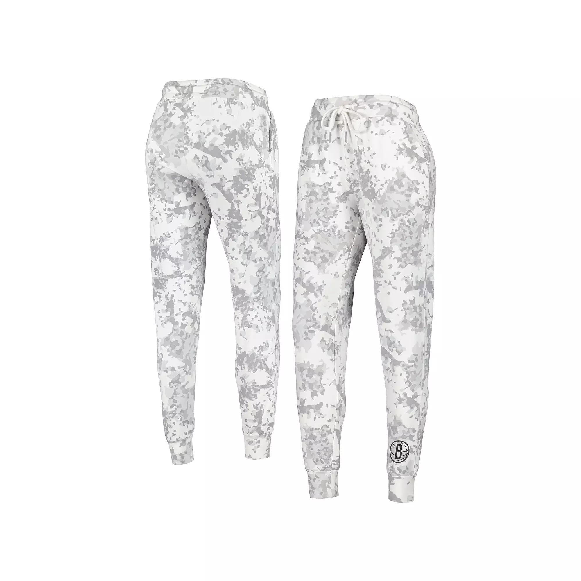 Women's Lusso Gray Brooklyn Nets Melissa Tri-Blend Jogger Pants,  Product Image