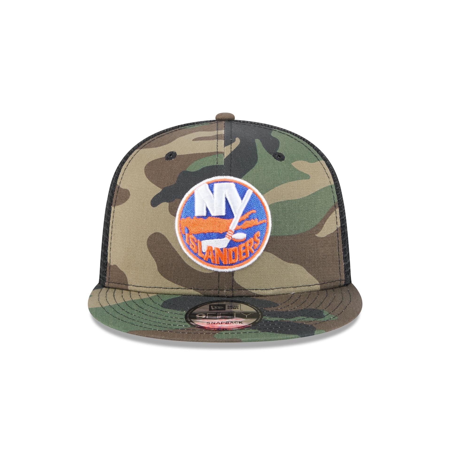 New York Islanders Camo 9FIFTY Trucker Hat Male Product Image