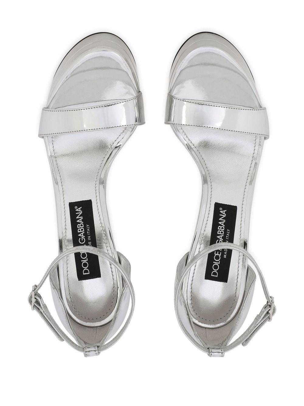 145mm mirror-effect platform sandals Product Image