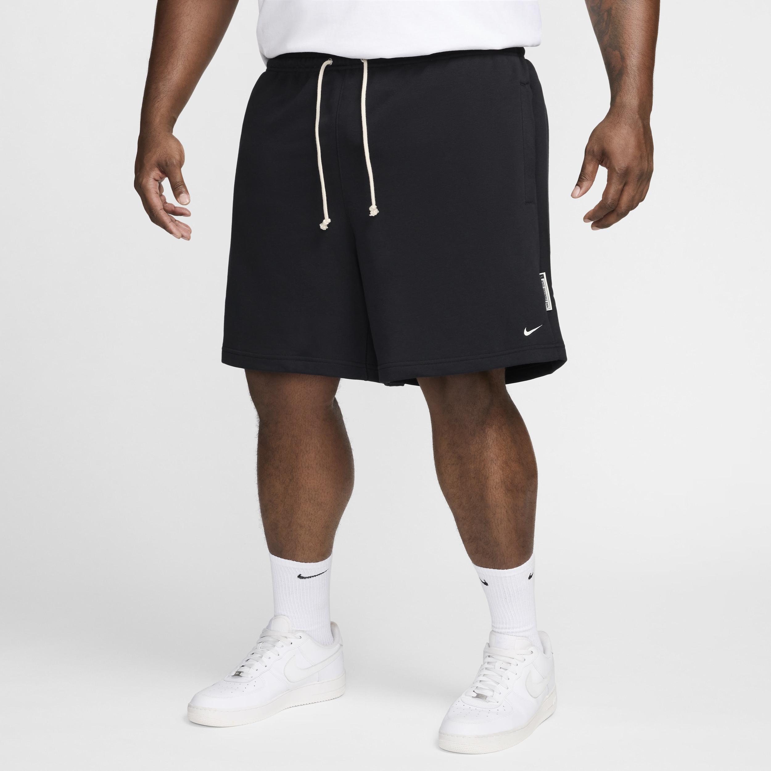 Nike Mens Standard Issue 8 Dri-FIT Fleece Basketball Shorts | FZ0216-010 Product Image