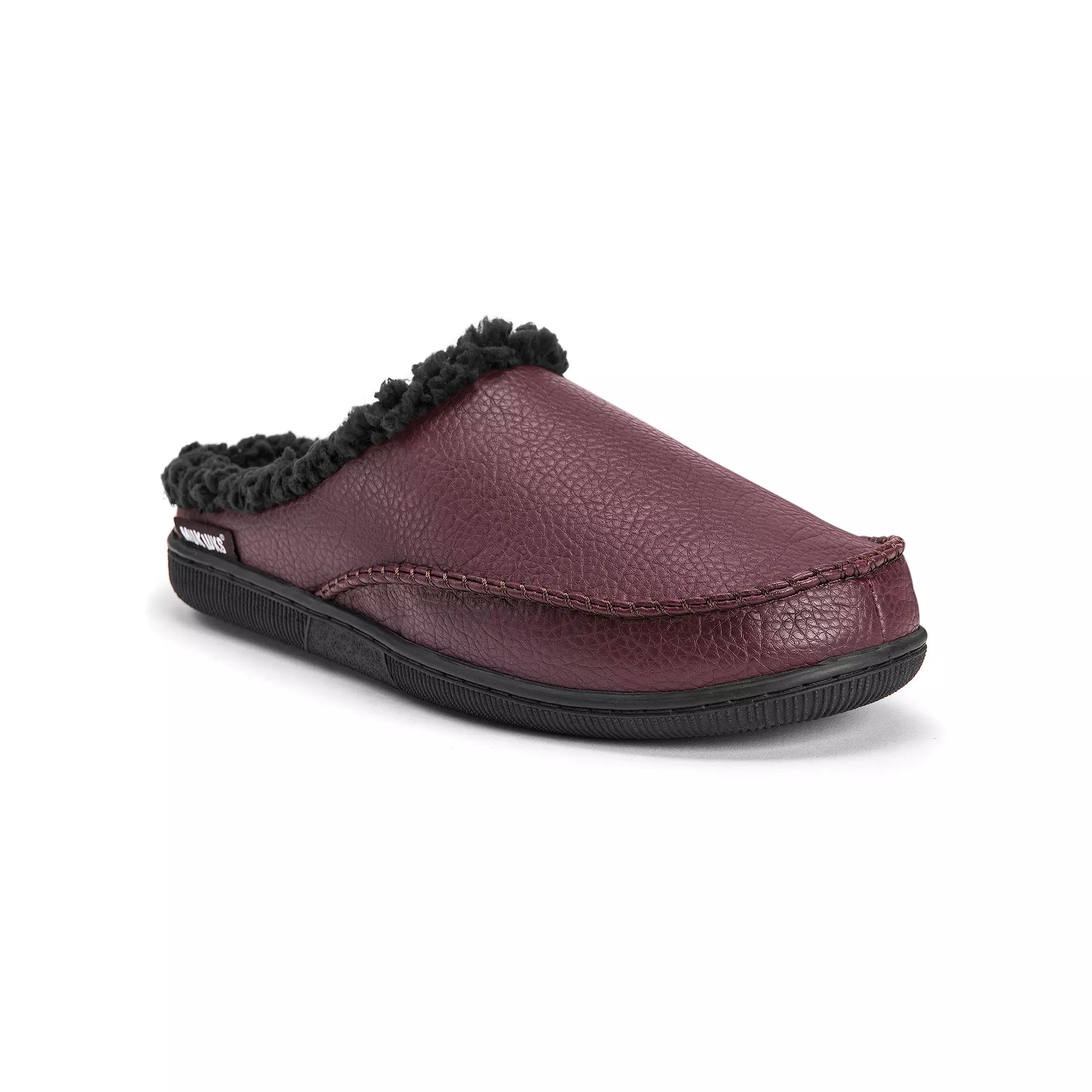 MUK LUKS Faux Leather Men's Clog Slippers,  Product Image