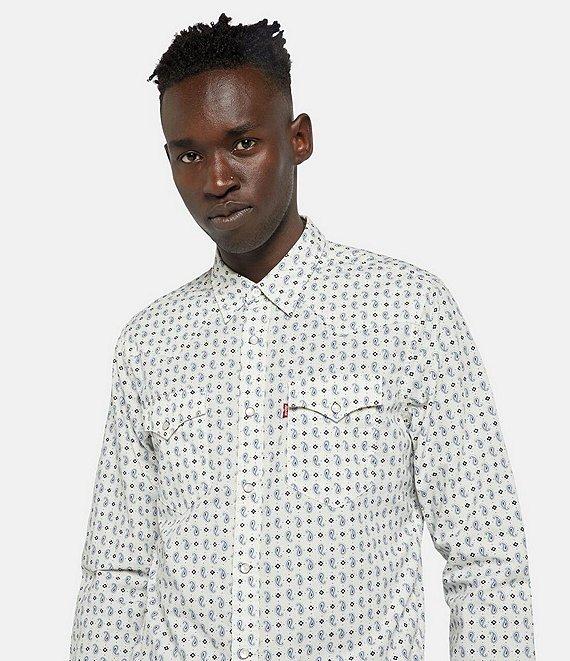 Levi's® Classic Standard Fit Long Sleeve Paisley/Geometric Printed Western Shirt Product Image