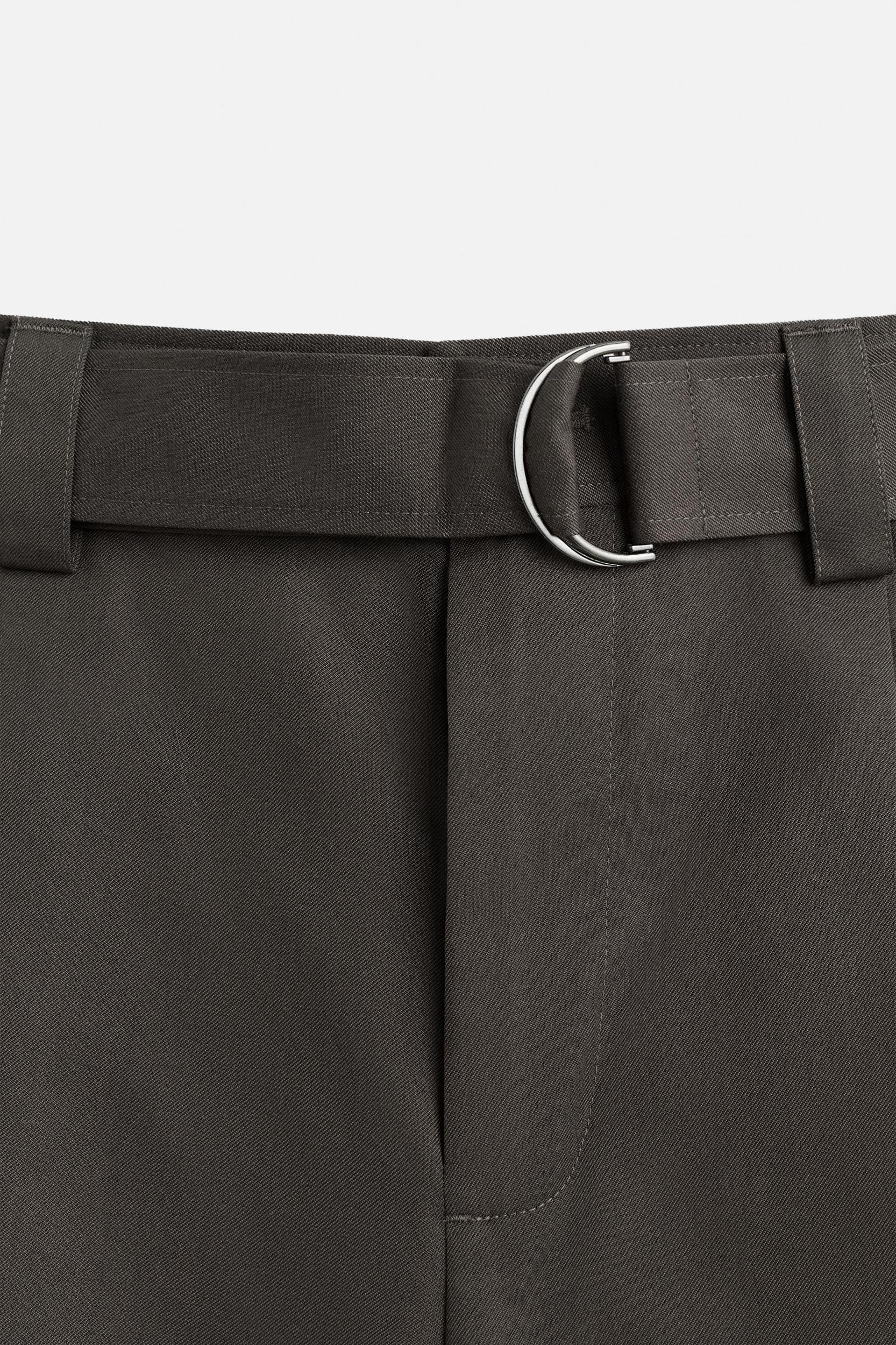 BELTED WIDE FIT BERMUDA SHORTS Product Image